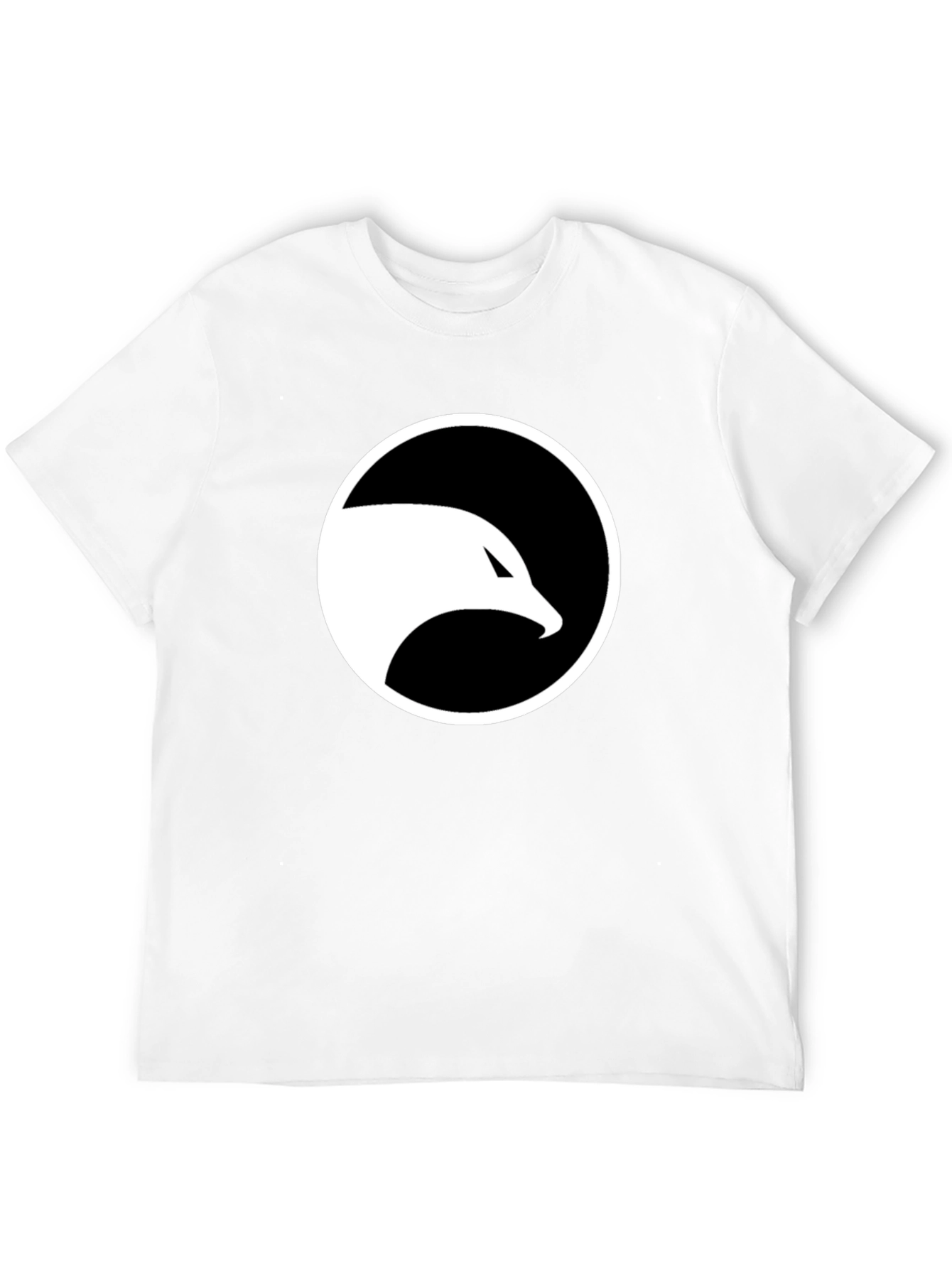 Cool Black T-Shirt with White Eagle Logo