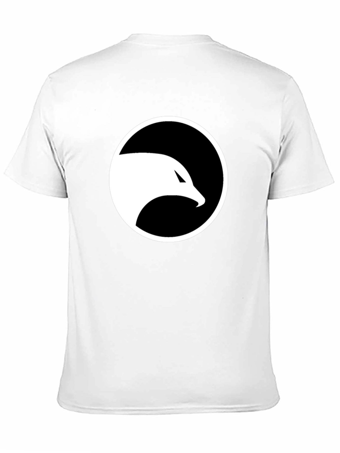 Cool Black T-Shirt with White Eagle Logo