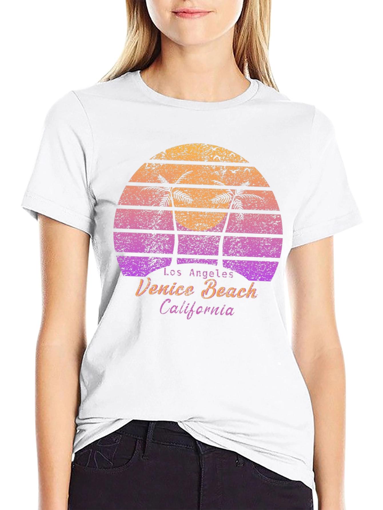 Retro Venice Beach California Graphic T-Shirt