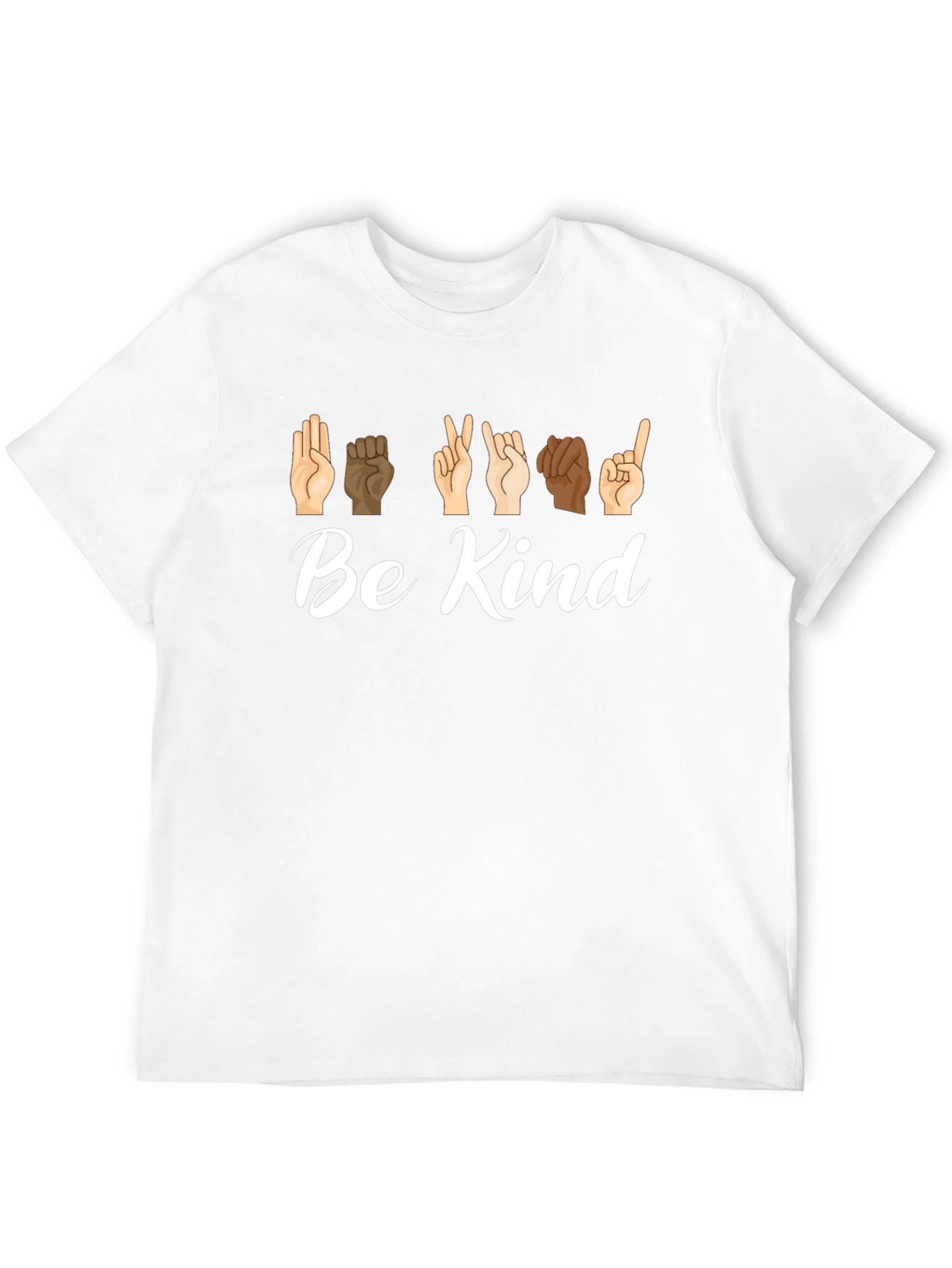 Be Kind Sign Language Black Graphic Tee