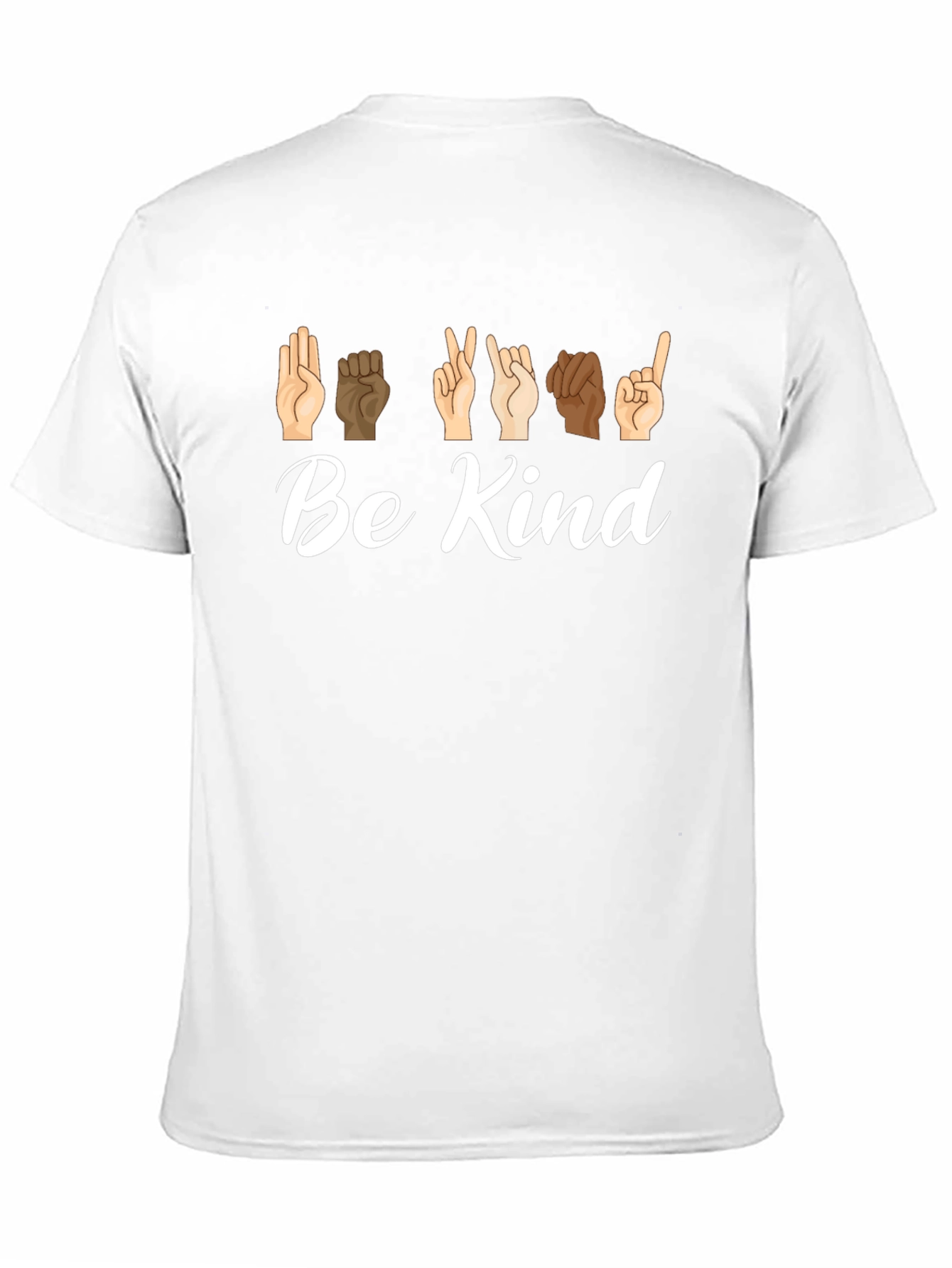 Be Kind Sign Language Black Graphic Tee