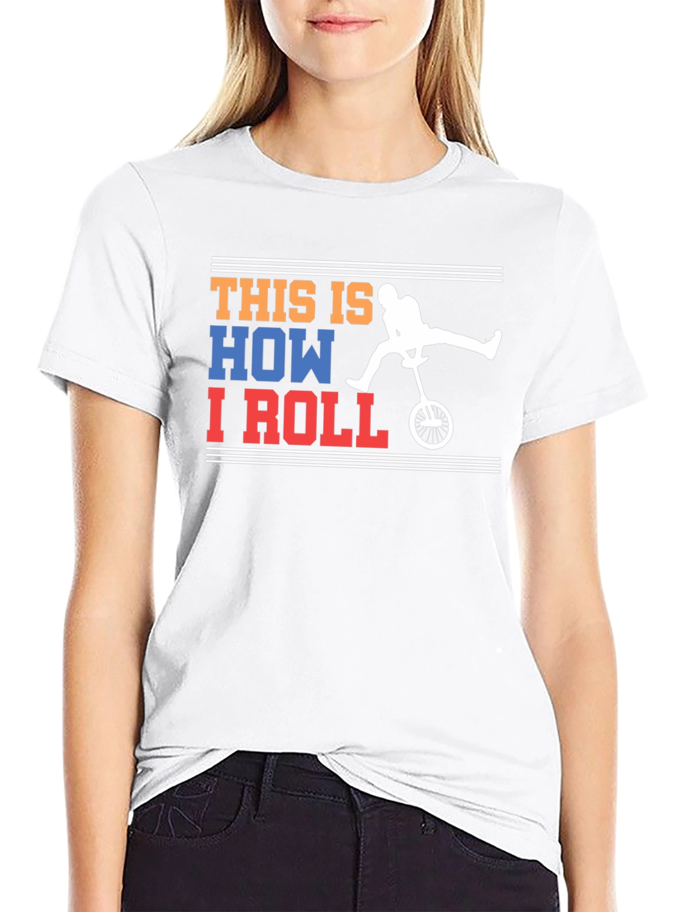 This Is How I Roll Unicycle Graphic T-Shirt
