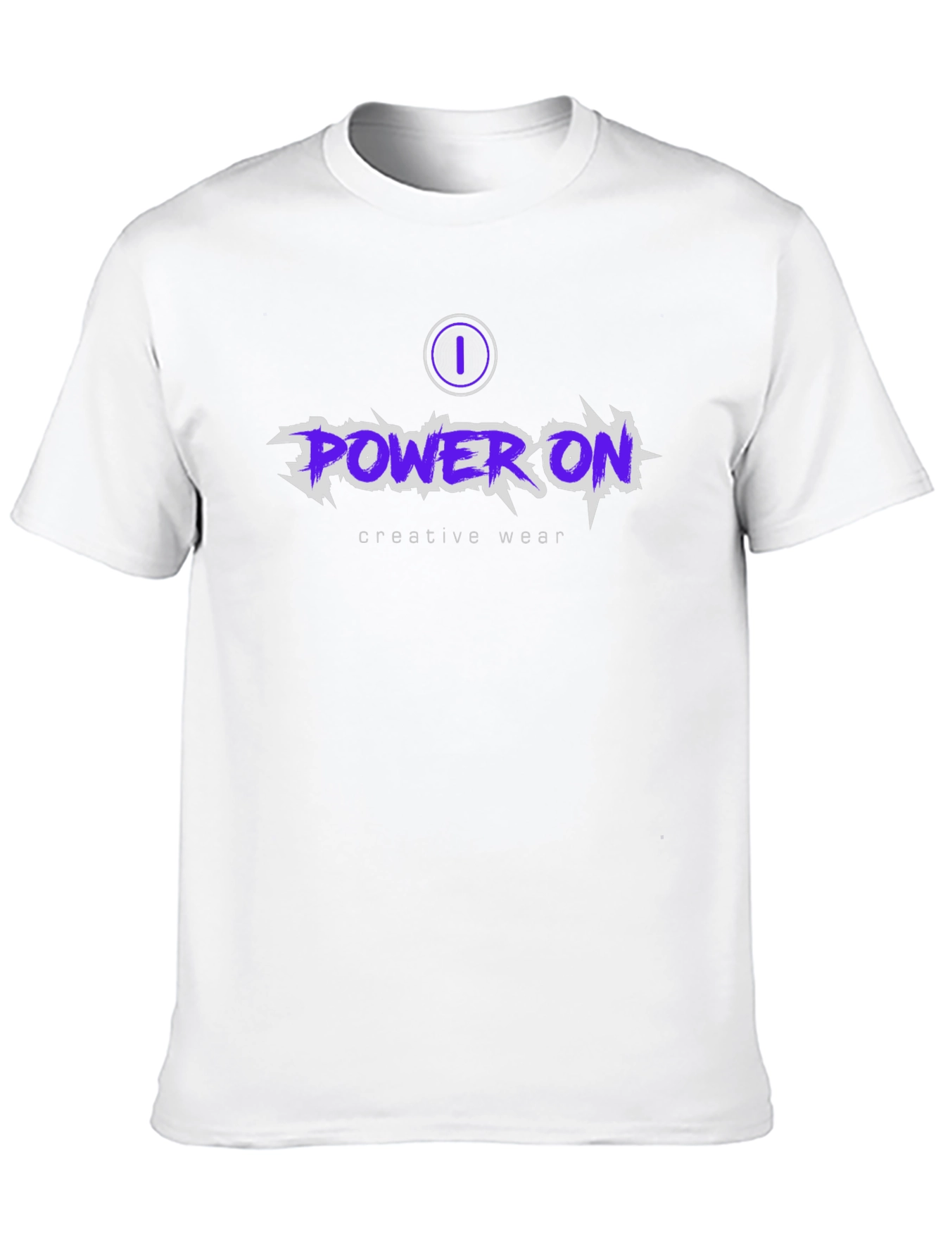 Power On Creative Wear Graphic T-Shirt
