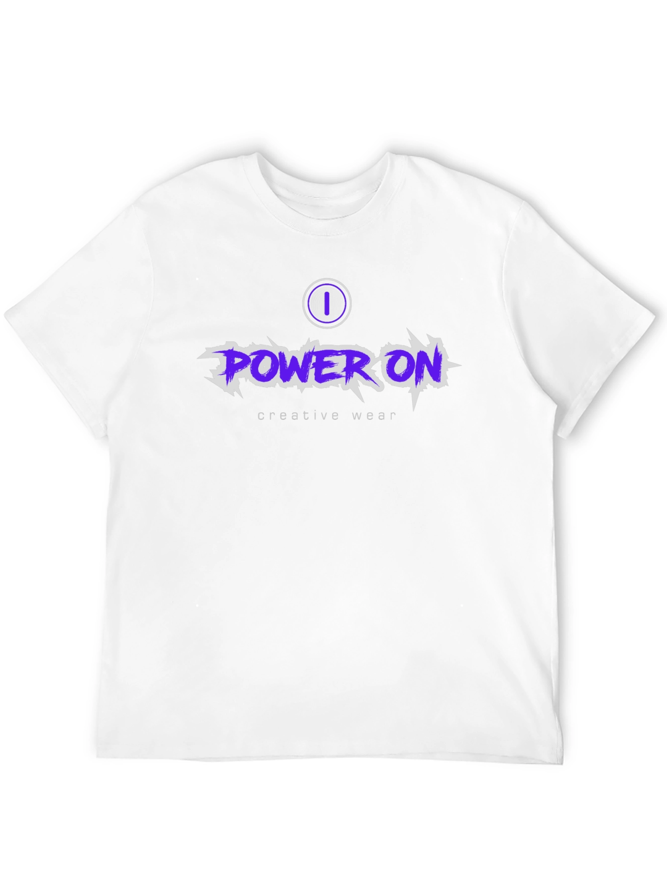Power On Creative Wear Graphic T-Shirt