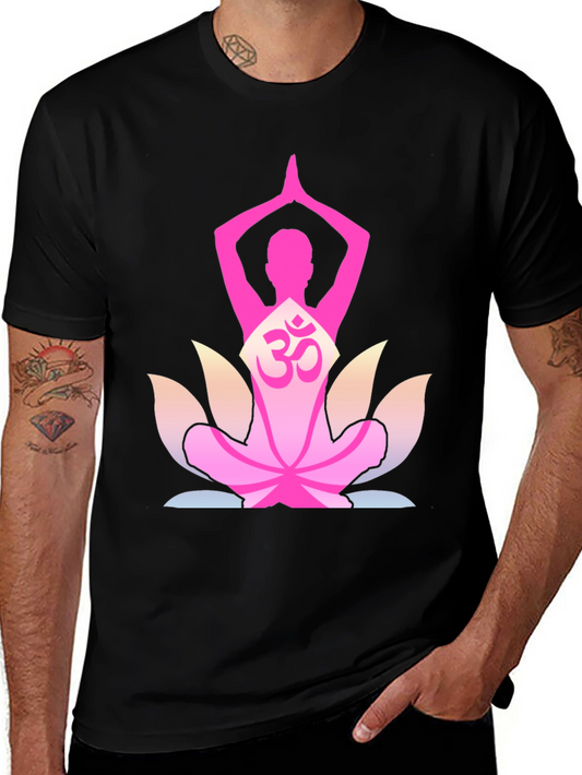 Yoga Lotus Om Graphic T-Shirt