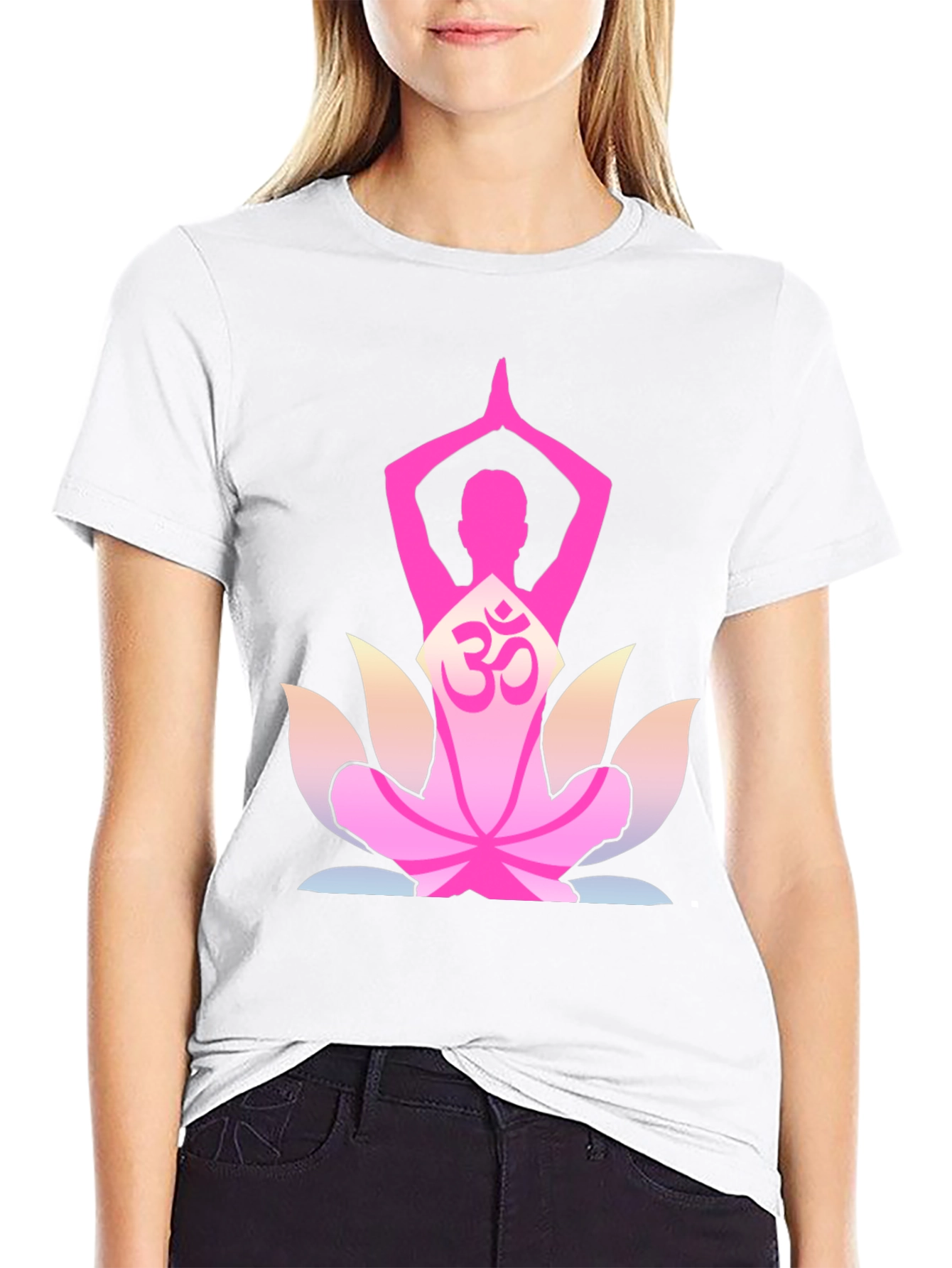 Yoga Lotus Om Graphic T-Shirt