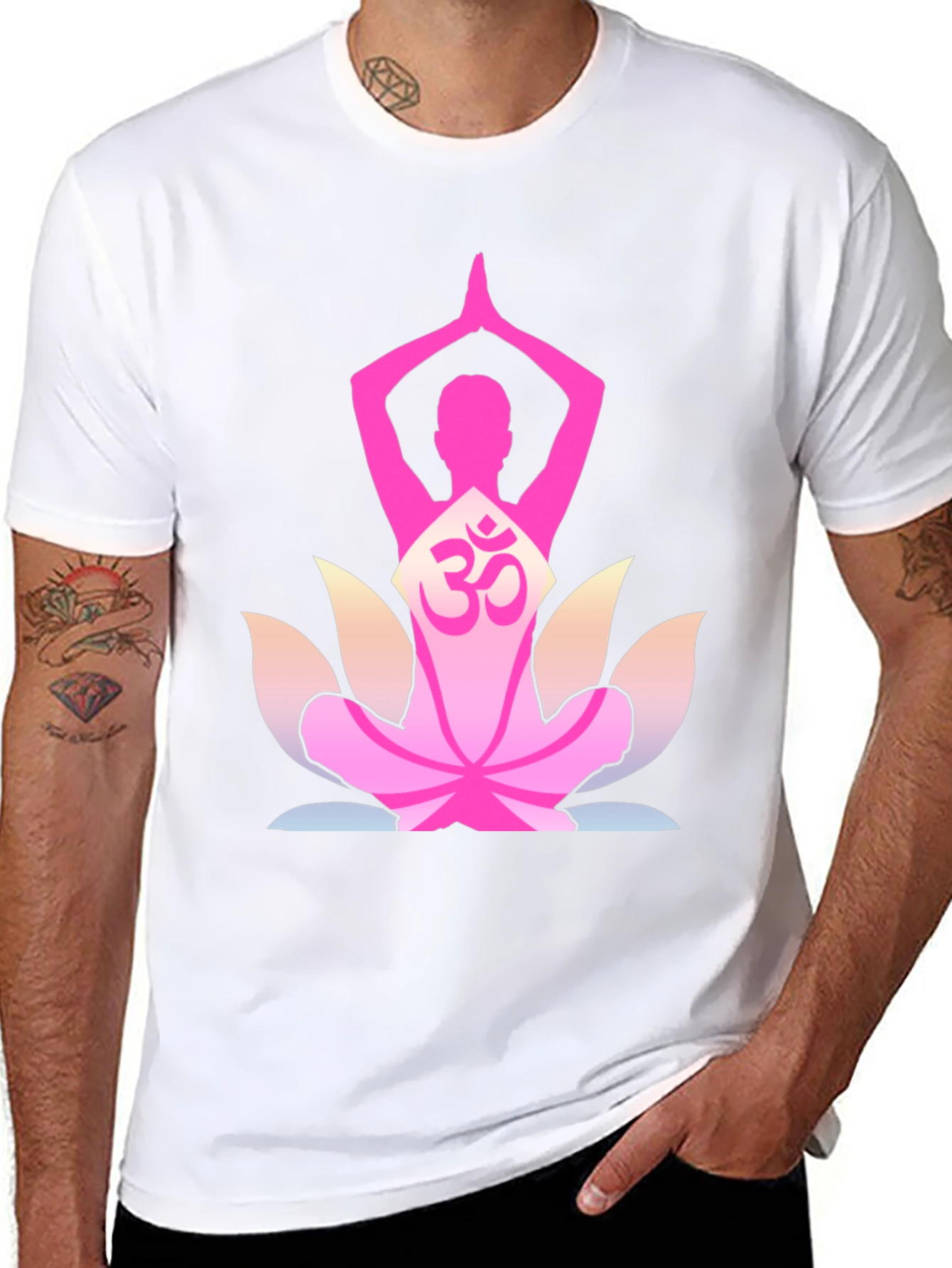 Yoga Lotus Om Graphic T-Shirt