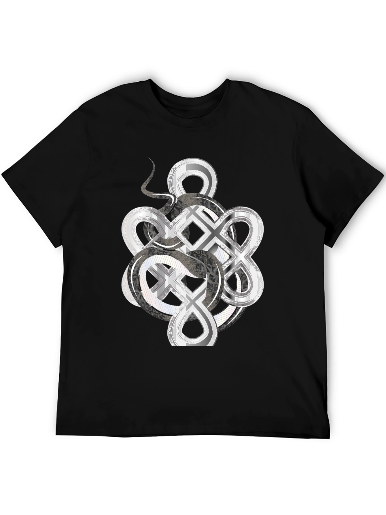 Infinity Knot Graphic Tee - Mens Black T-Shirt