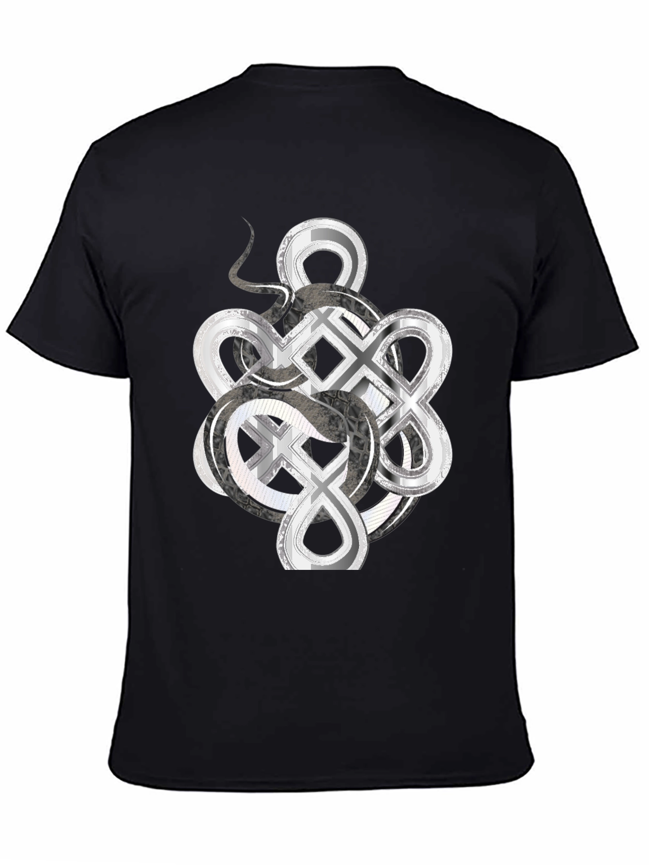Infinity Knot Graphic Tee - Mens Black T-Shirt