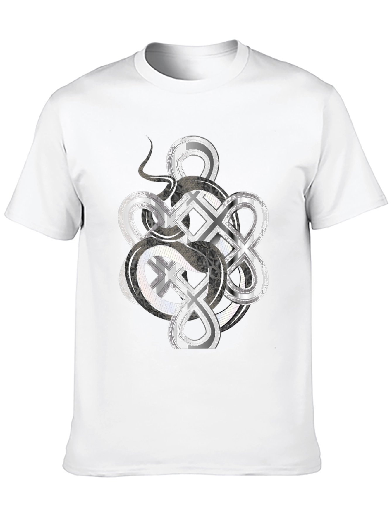 Infinity Knot Graphic Tee - Mens Black T-Shirt