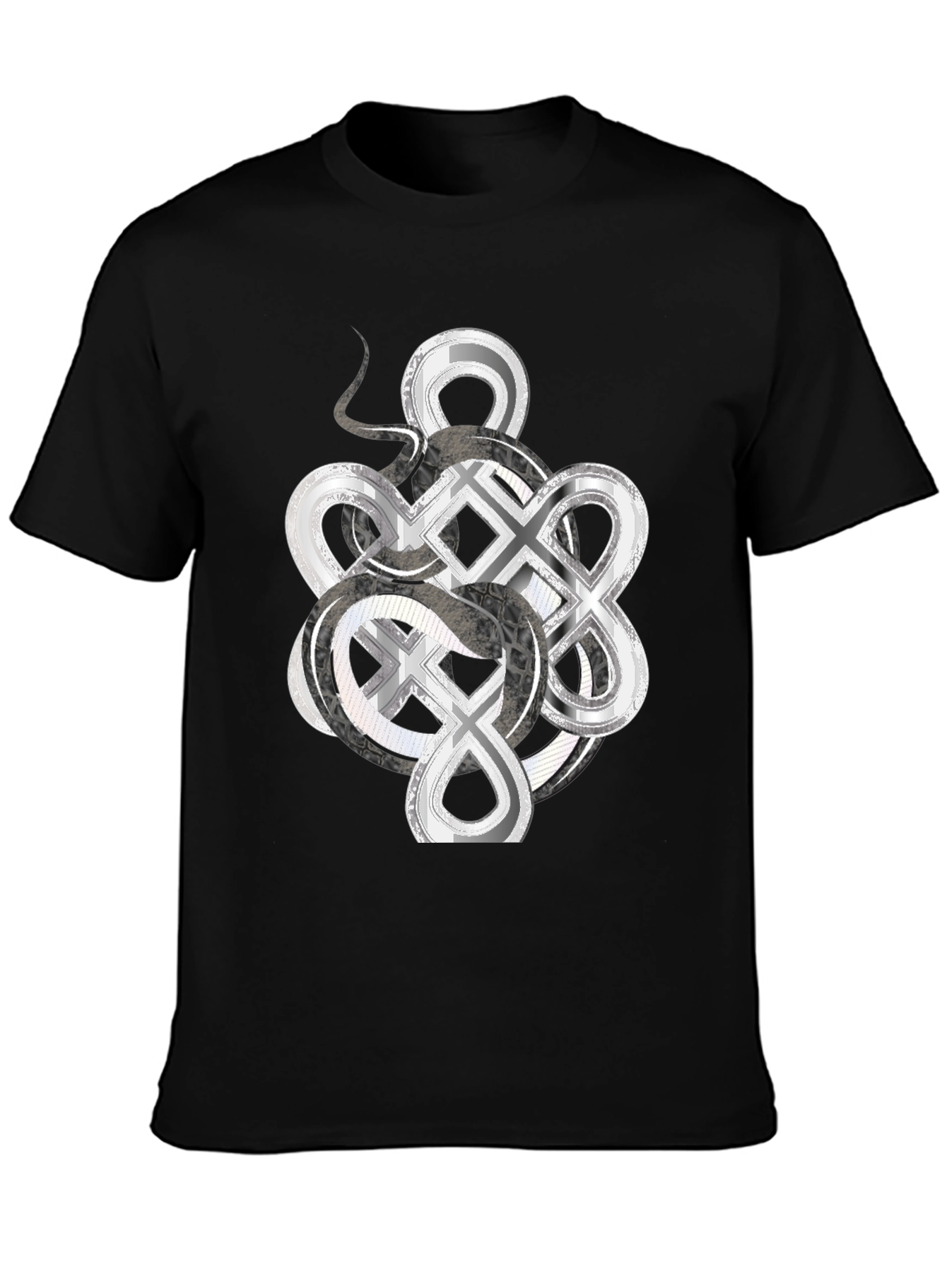 Infinity Knot Graphic Tee - Mens Black T-Shirt