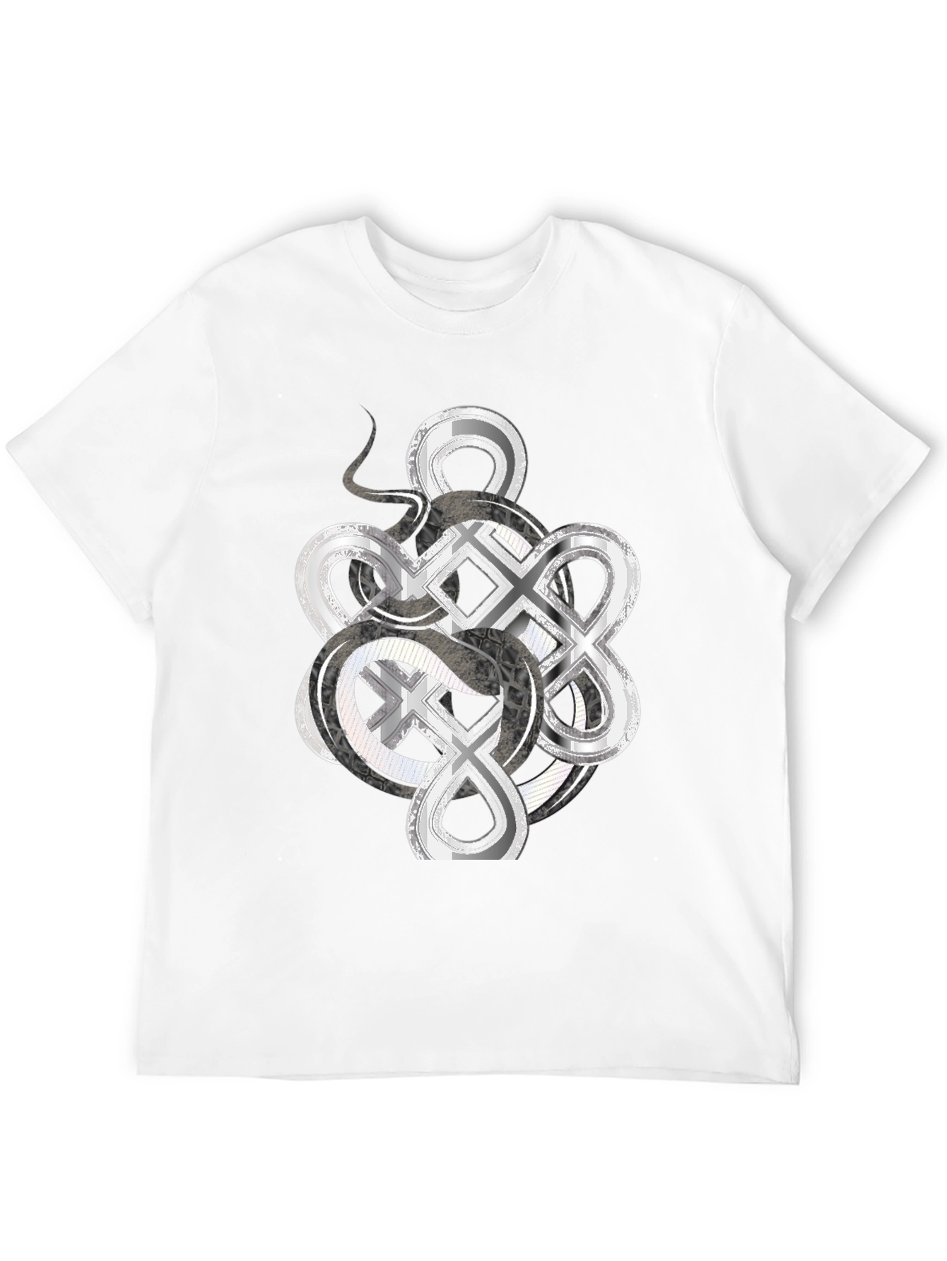 Infinity Knot Graphic Tee - Mens Black T-Shirt