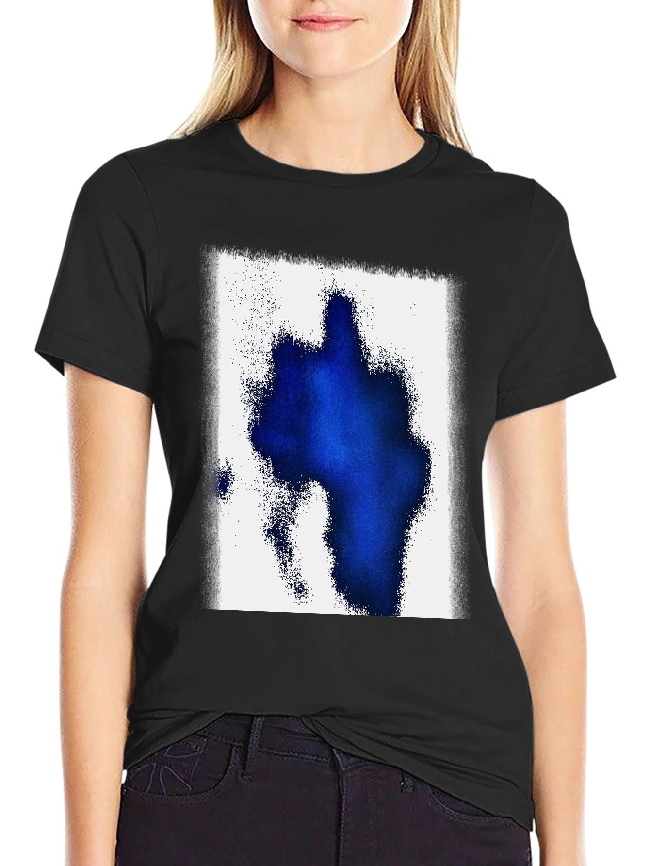 Abstract Blue Graphic Tee