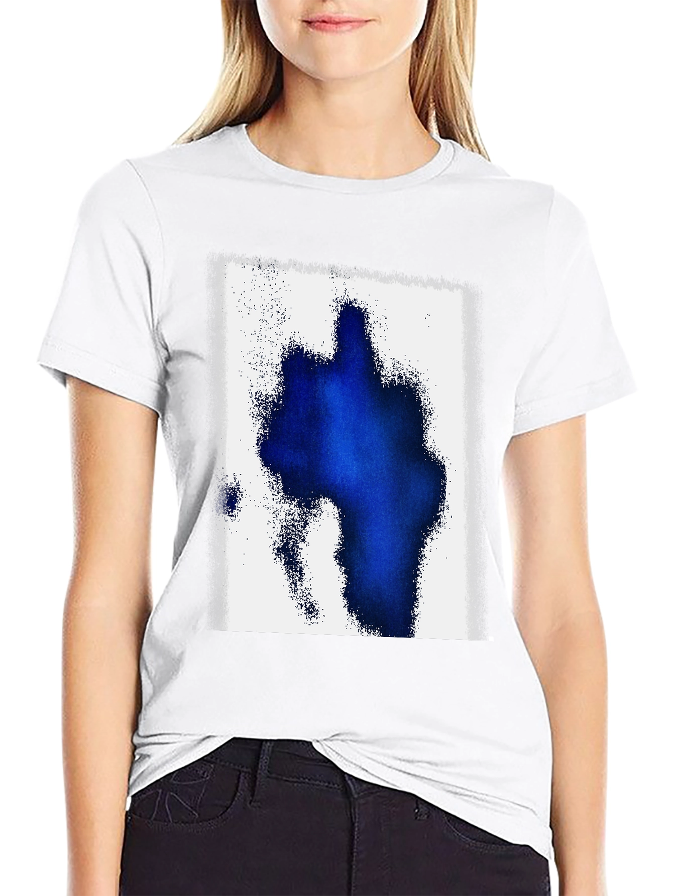 Abstract Blue Graphic Tee
