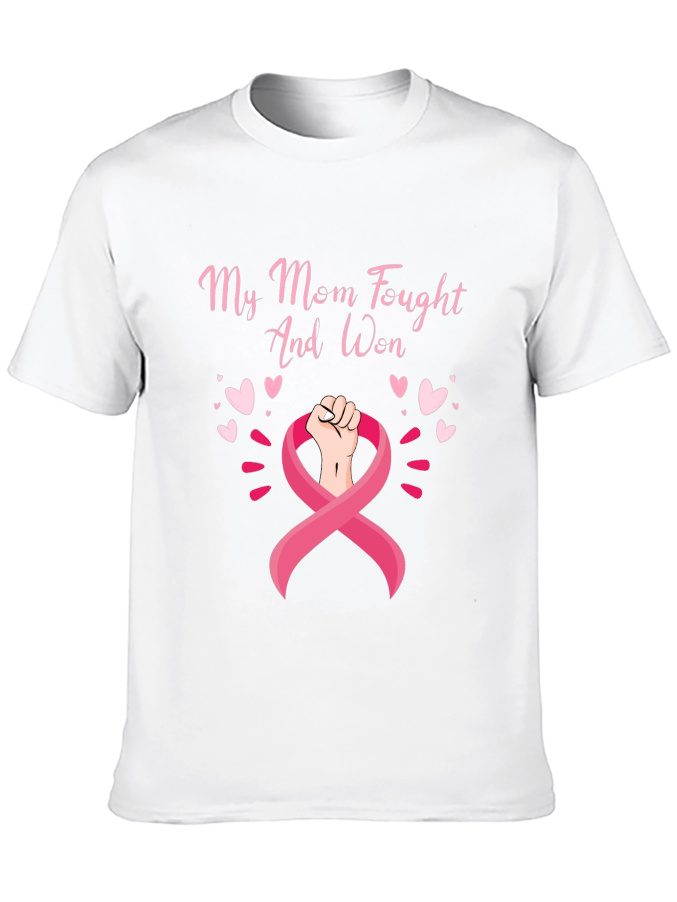 My Mom Fought and Won Breast Cancer Awareness Shirt