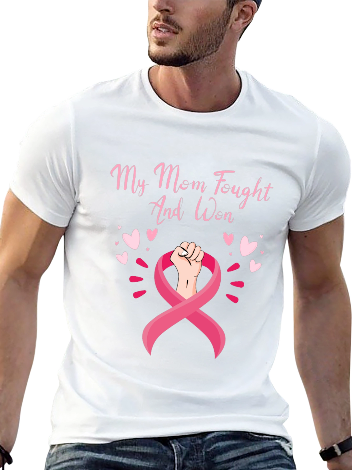 My Mom Fought and Won Breast Cancer Awareness Shirt