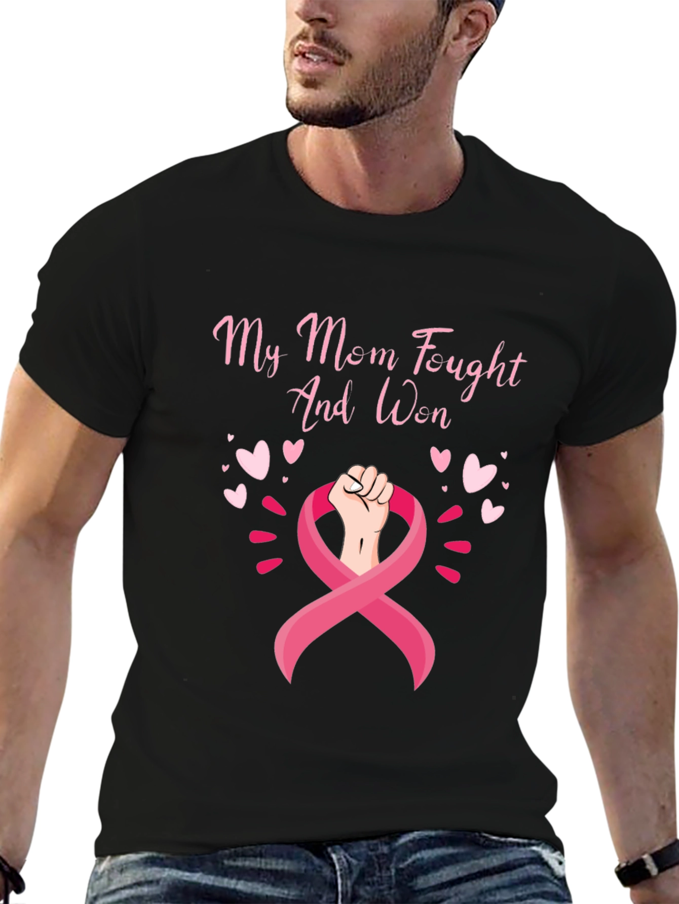 My Mom Fought and Won Breast Cancer Awareness Shirt