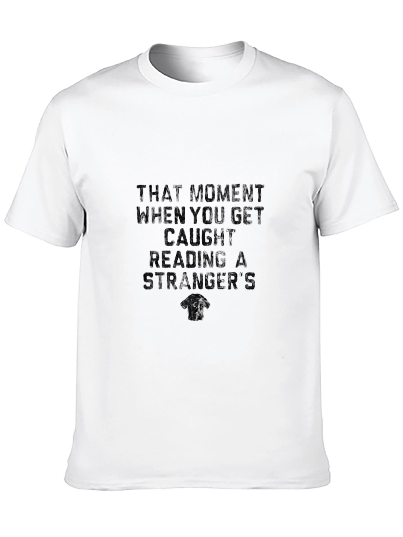 Caught Reading T-Shirt: Funny Graphic Tee