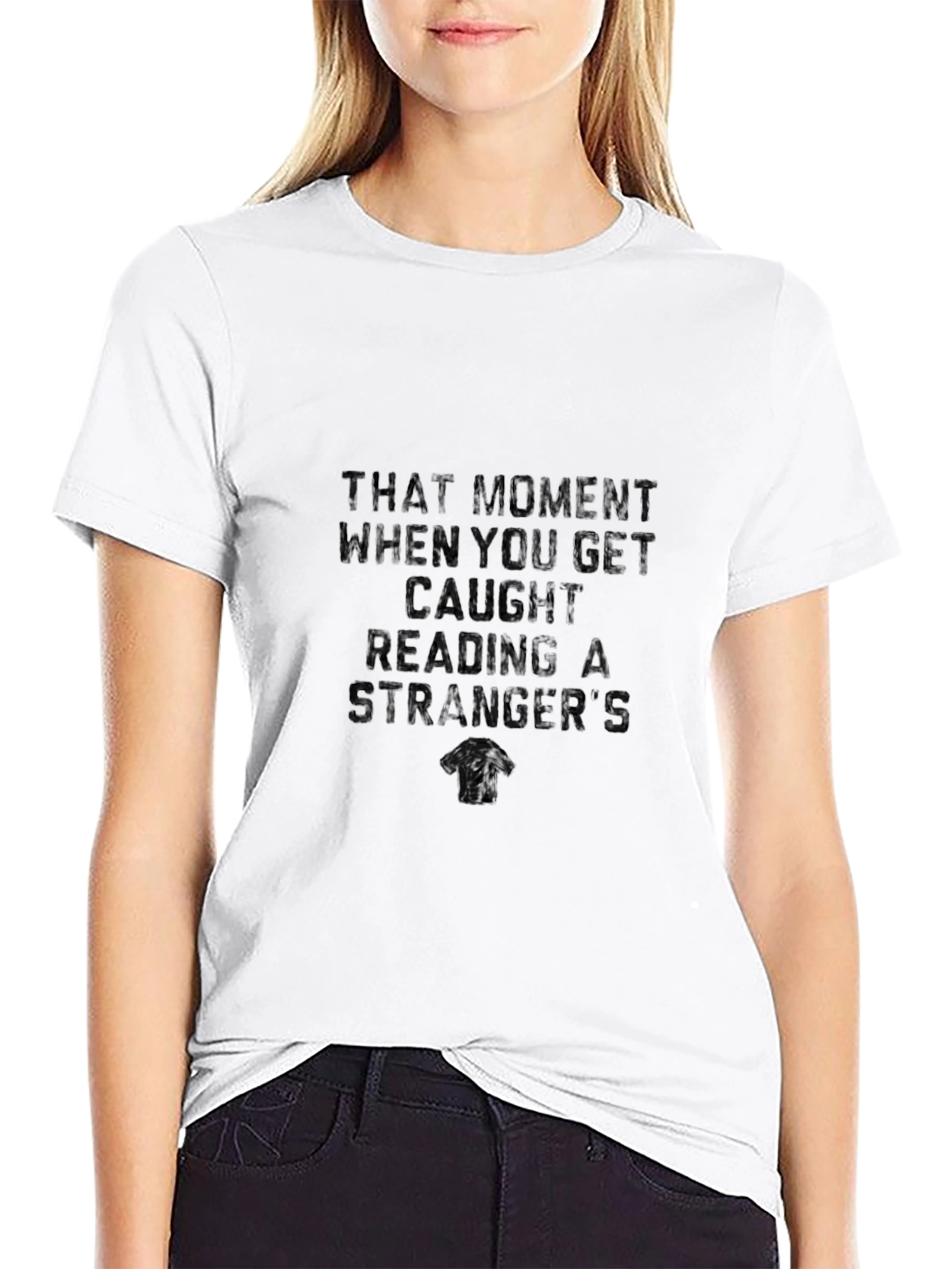 Caught Reading T-Shirt: Funny Graphic Tee