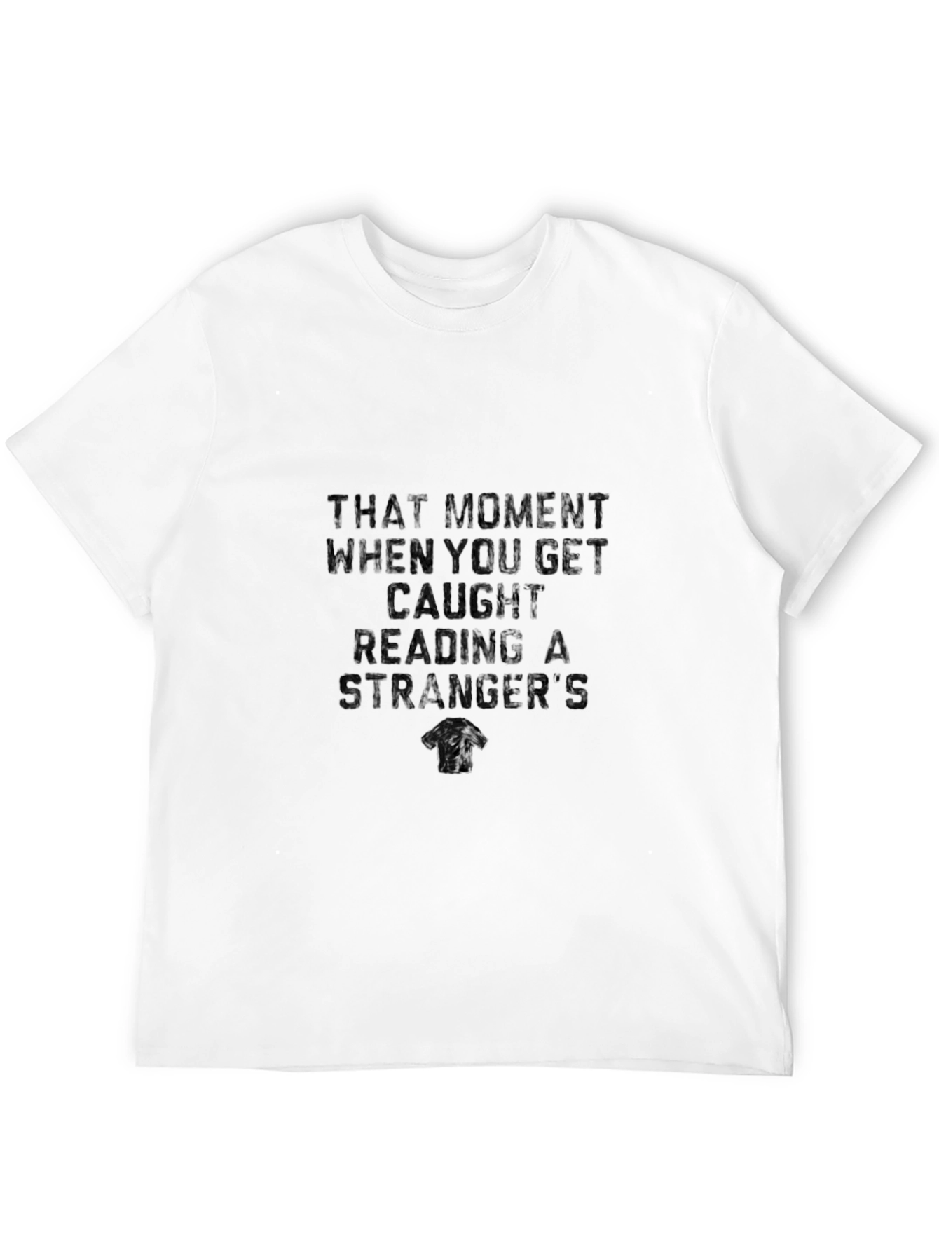 Caught Reading T-Shirt: Funny Graphic Tee