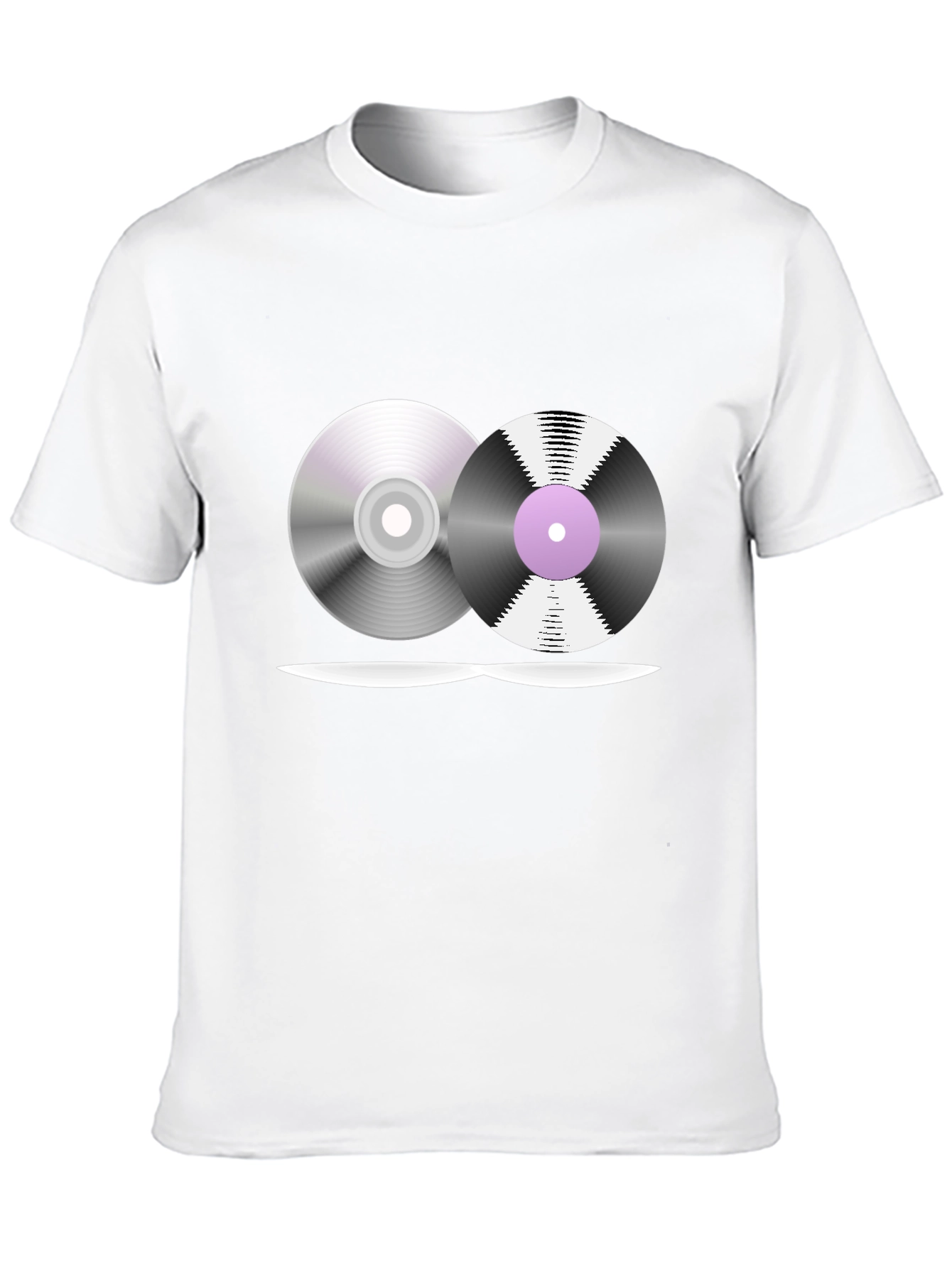 Retro Music T-Shirt - Vinyl & CD Design