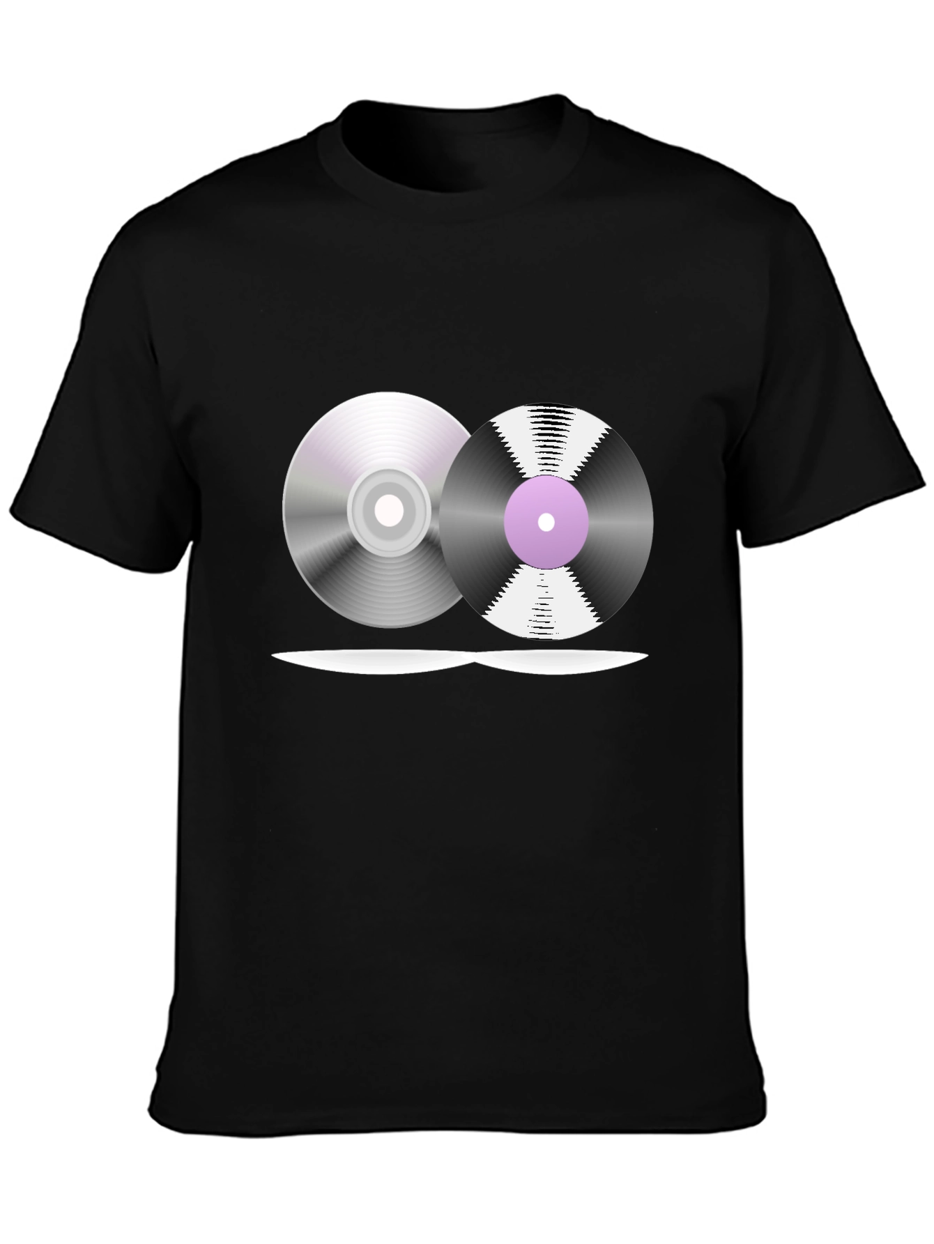 Retro Music T-Shirt - Vinyl & CD Design