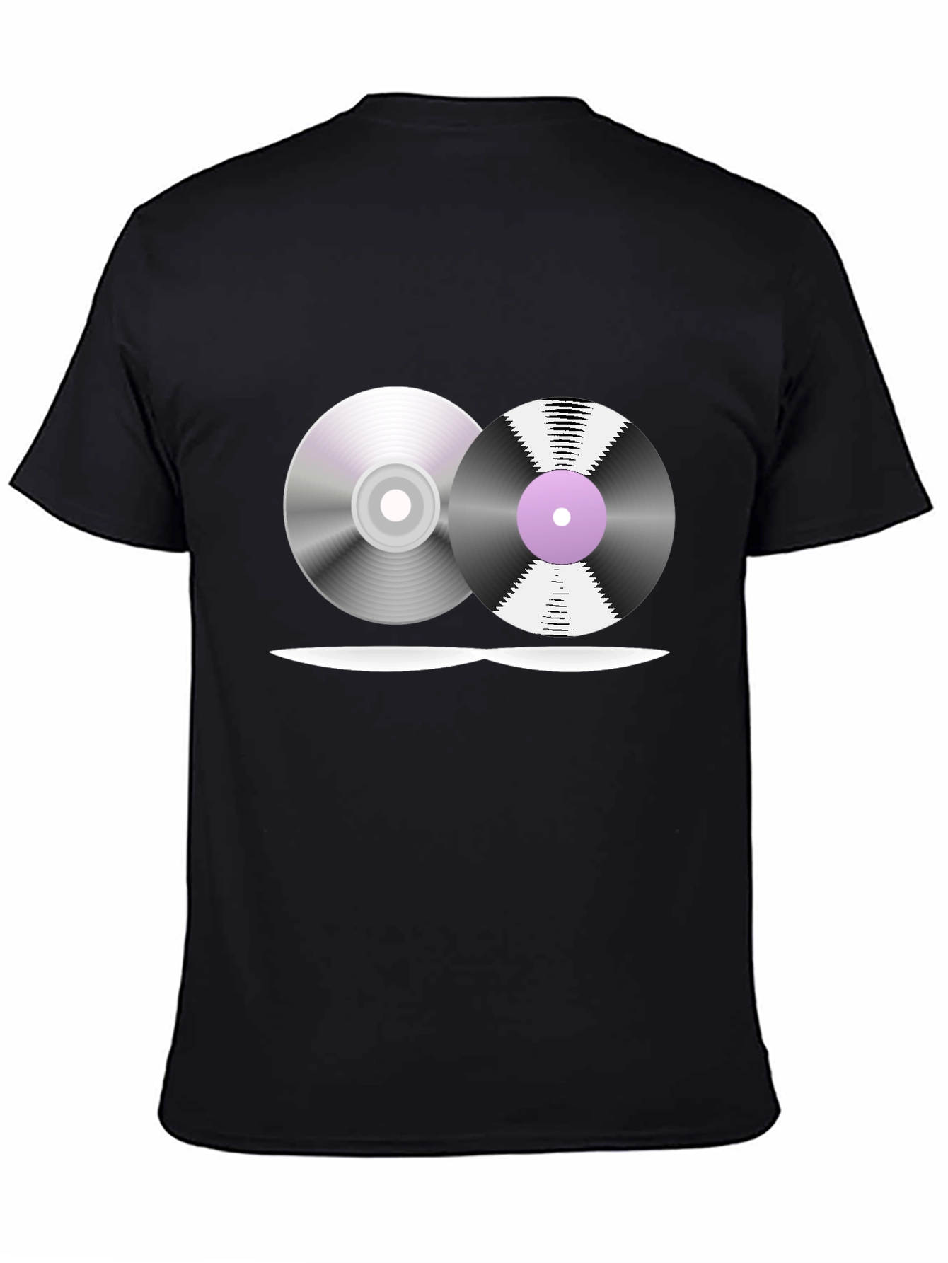 Retro Music T-Shirt - Vinyl & CD Design