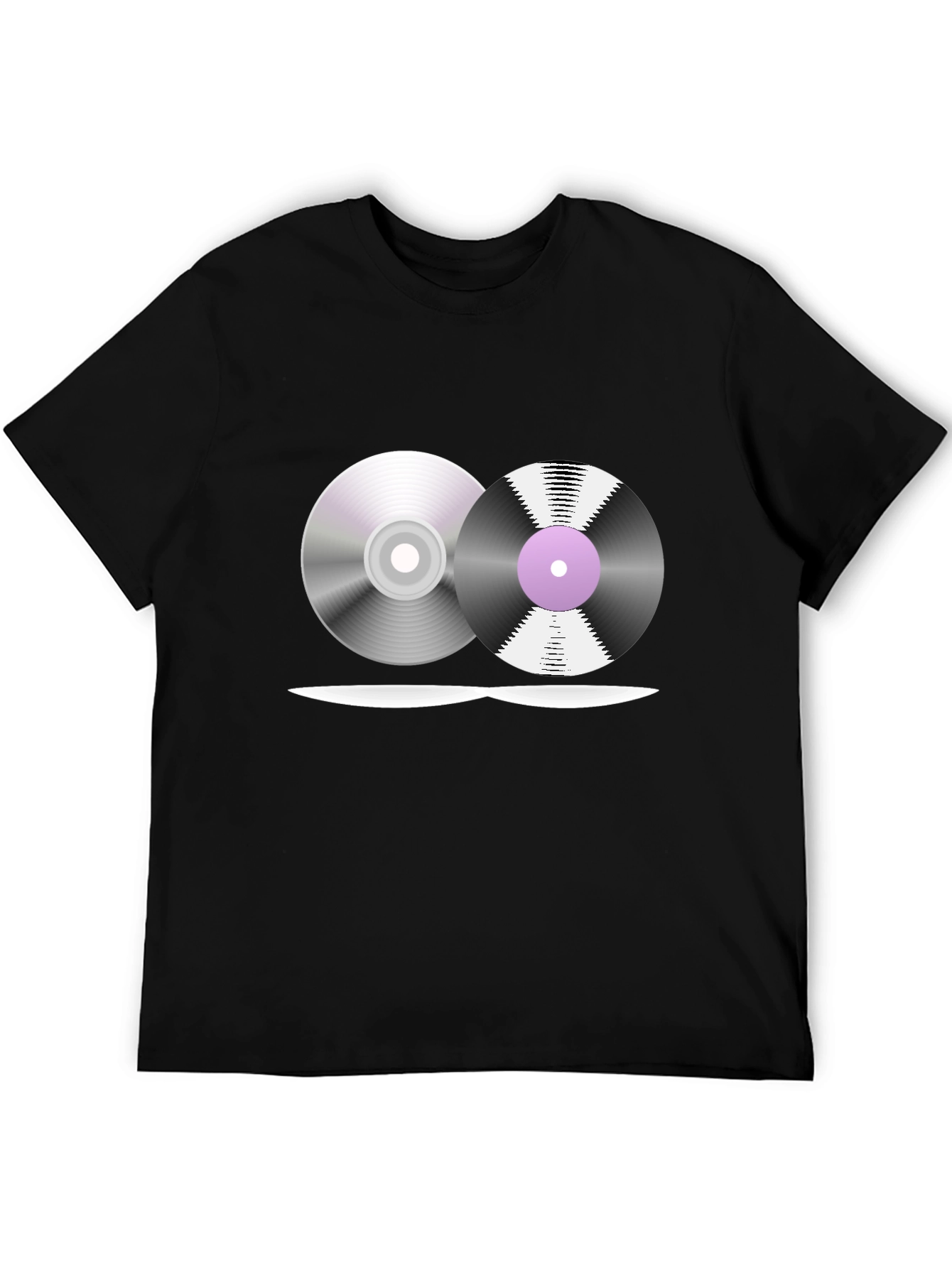 Retro Music T-Shirt - Vinyl & CD Design
