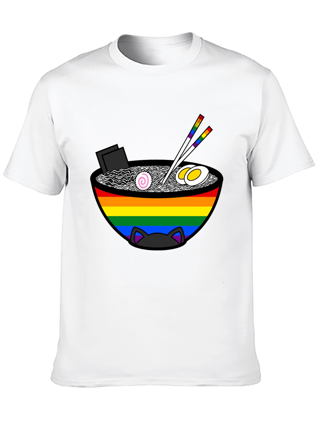 LGBTQ Ramen Cat T-Shirt