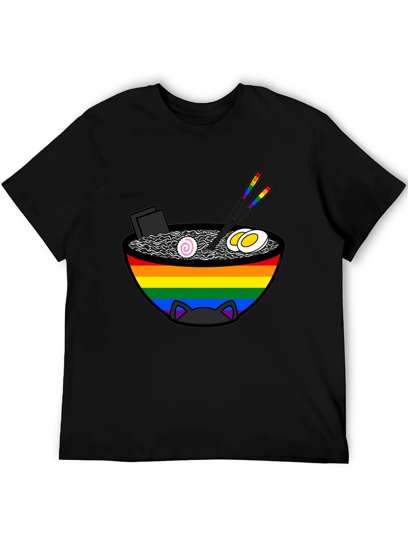 LGBTQ Ramen Cat T-Shirt
