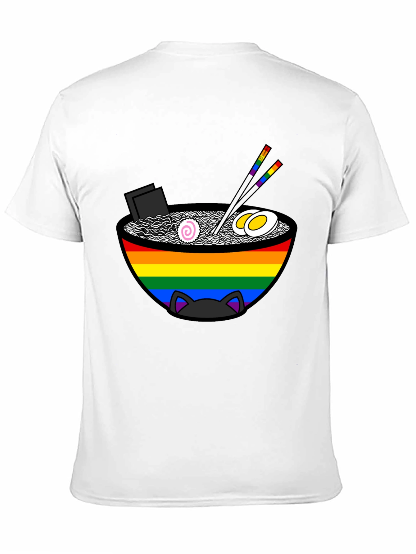 LGBTQ Ramen Cat T-Shirt