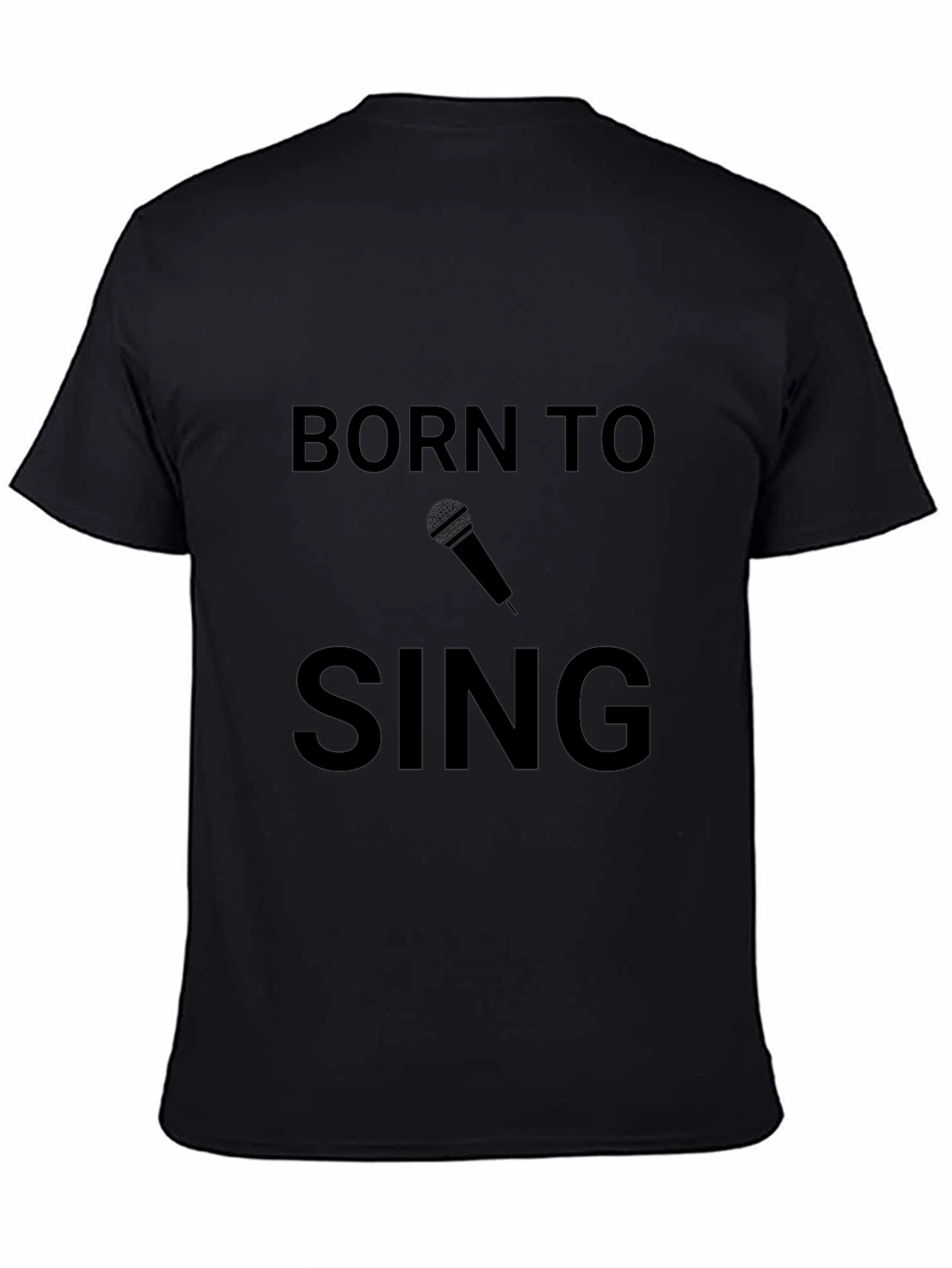 Born to Sing Black Graphic Tee