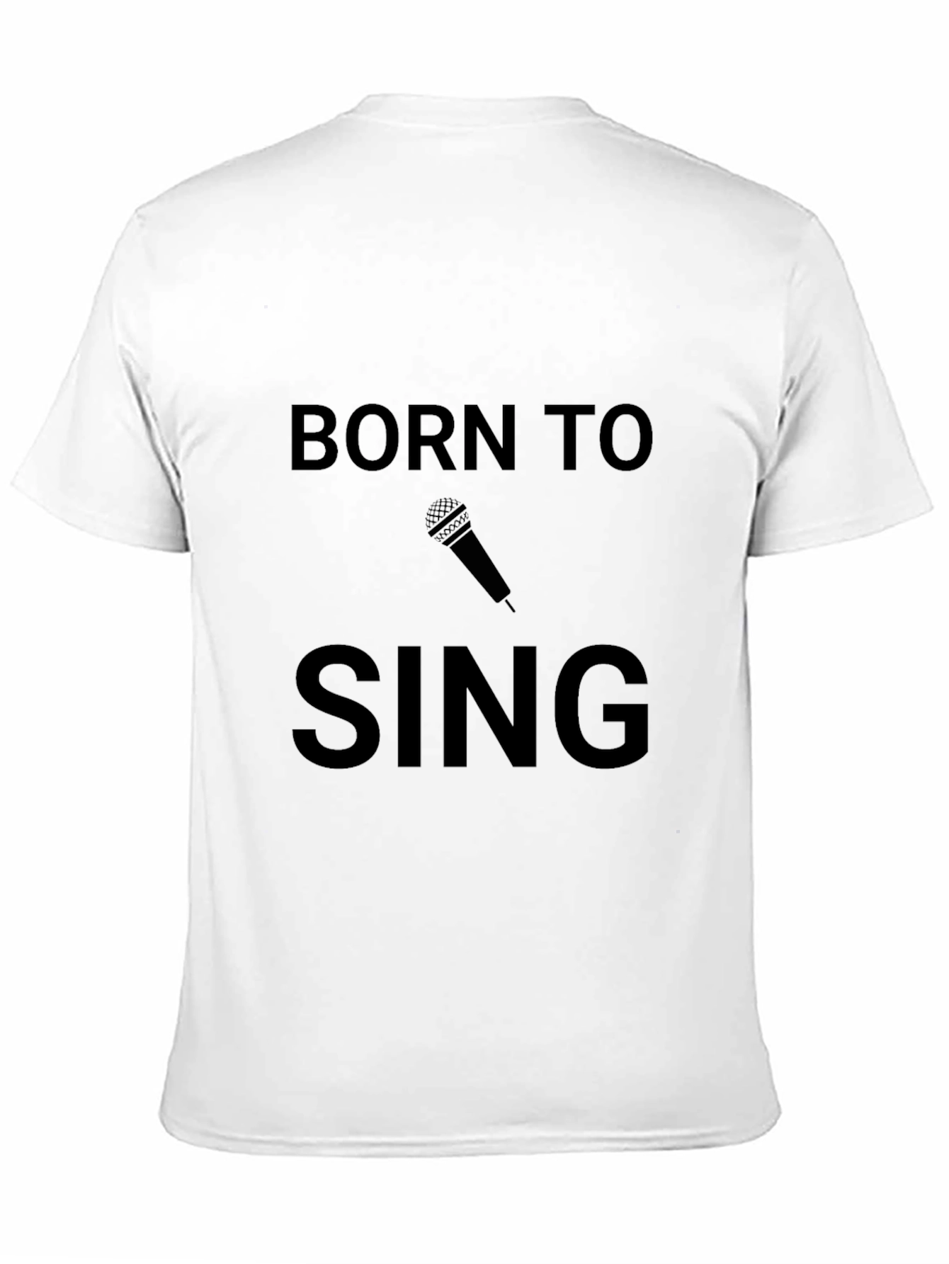 Born to Sing Black Graphic Tee