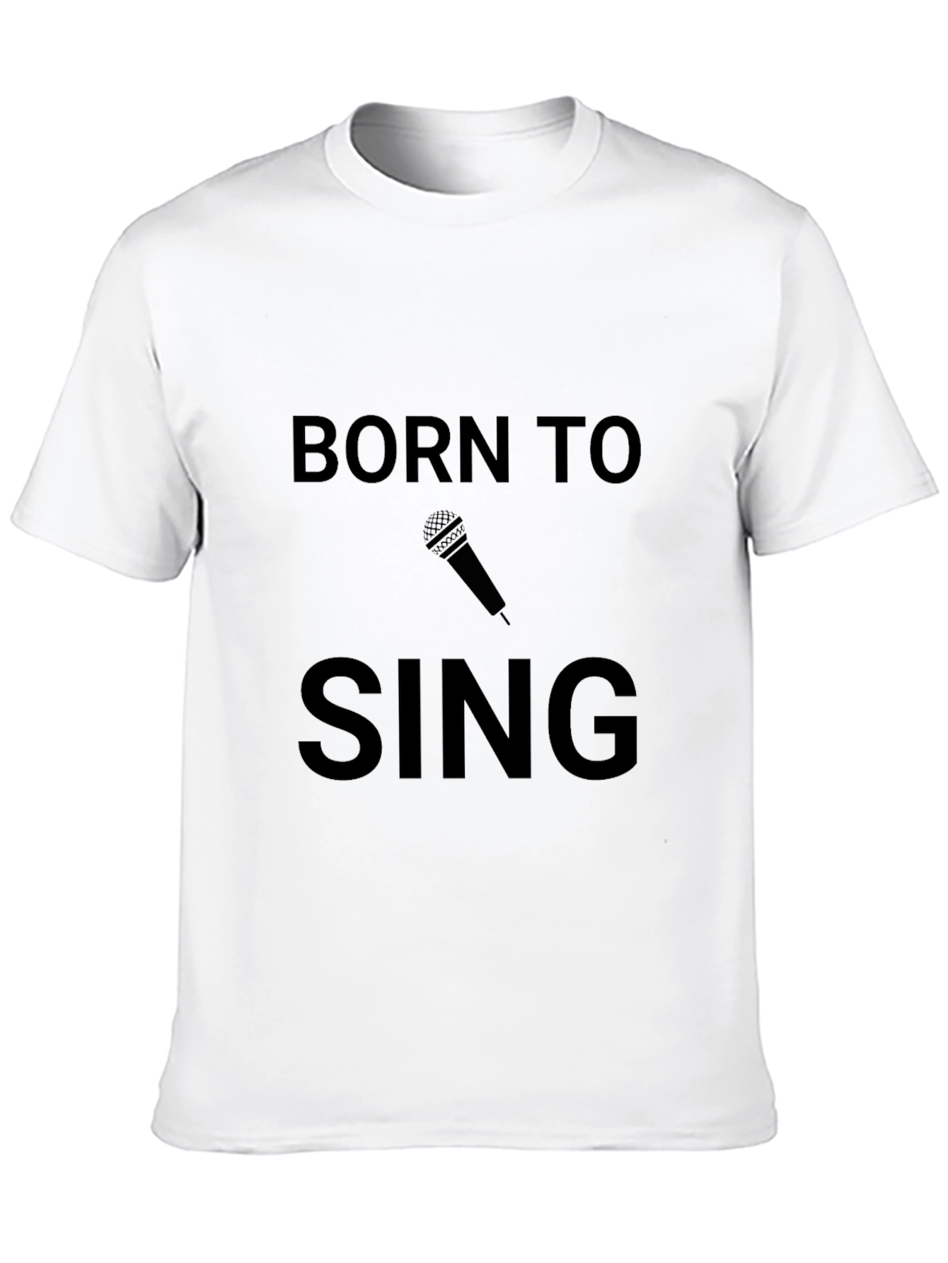 Born to Sing Black Graphic Tee