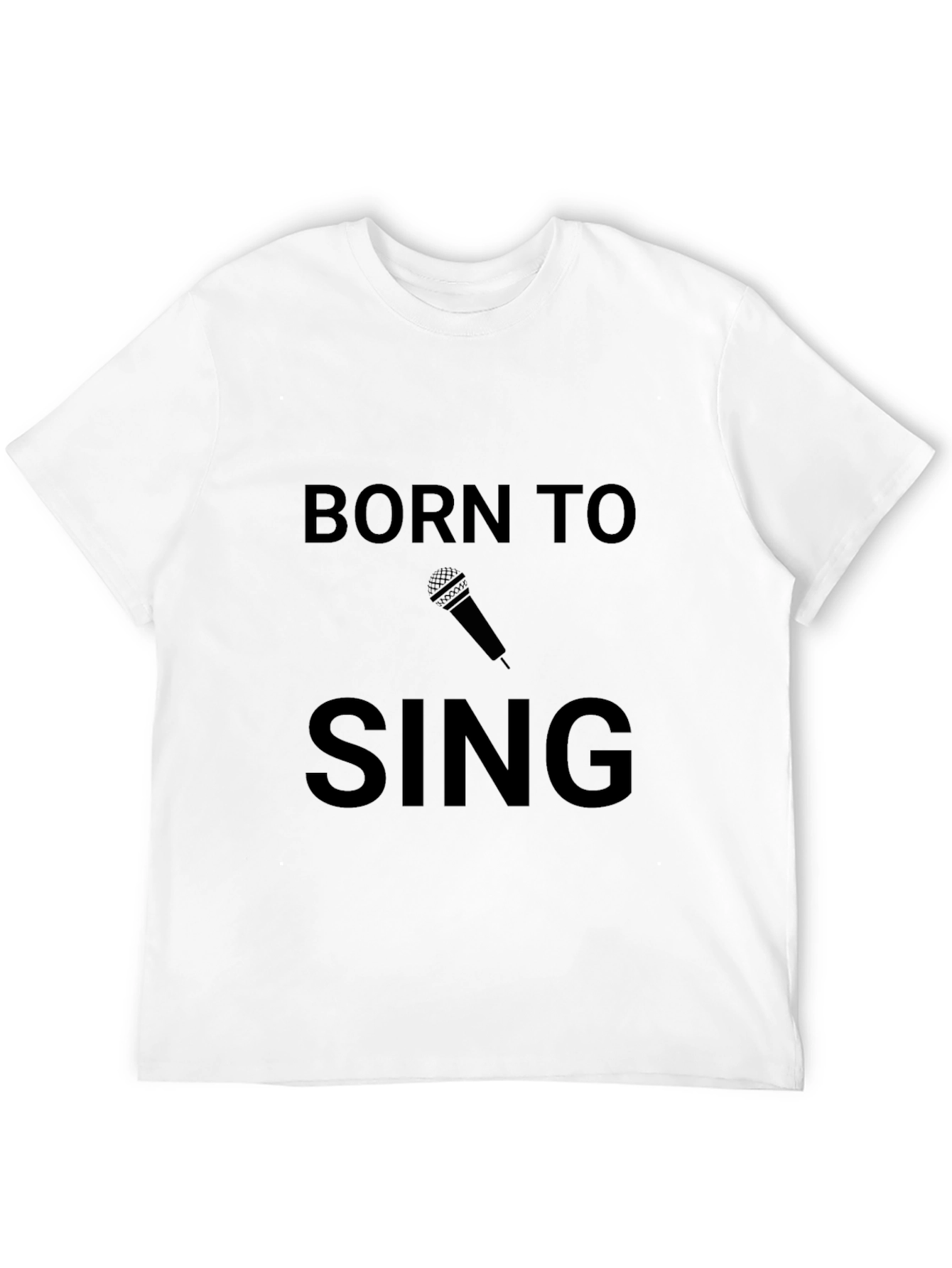 Born to Sing Black Graphic Tee
