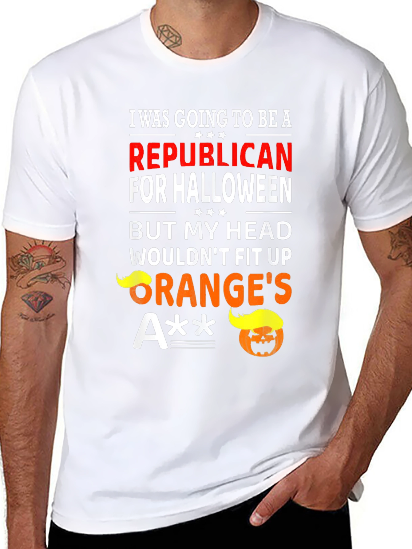Funny Anti-Trump Halloween Republican T-Shirt