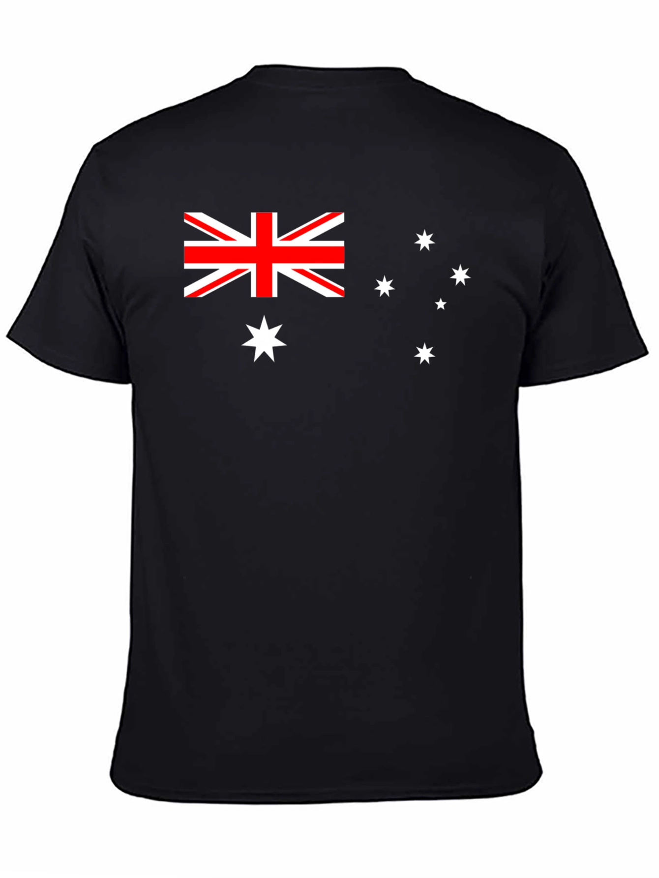 Australia Flag Graphic T-Shirt - Black