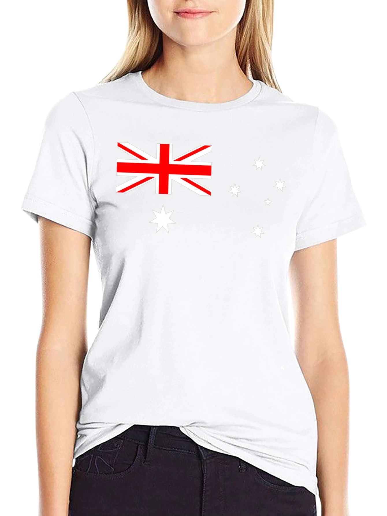 Australia Flag Graphic T-Shirt - Black