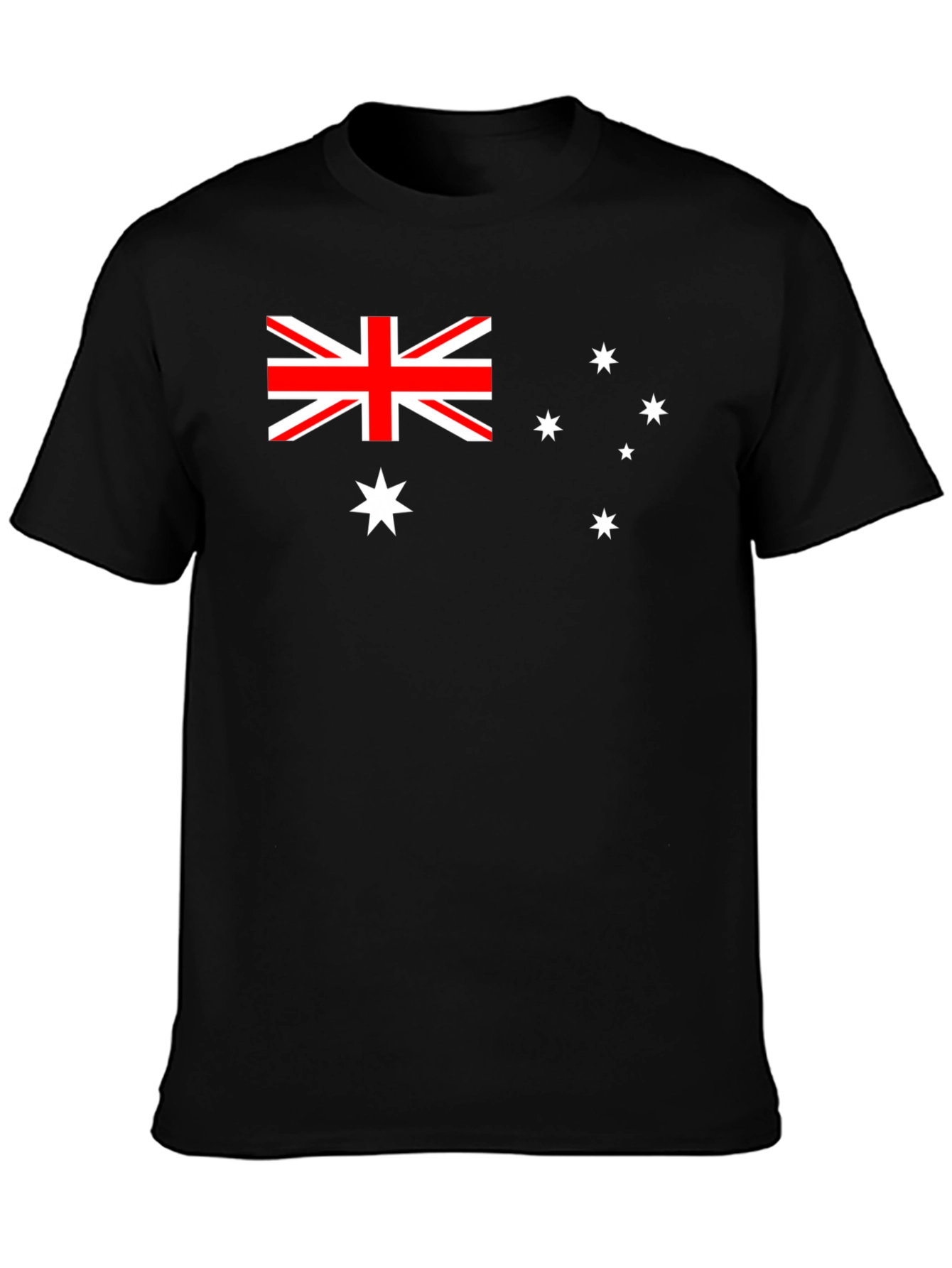Australia Flag Graphic T-Shirt - Black