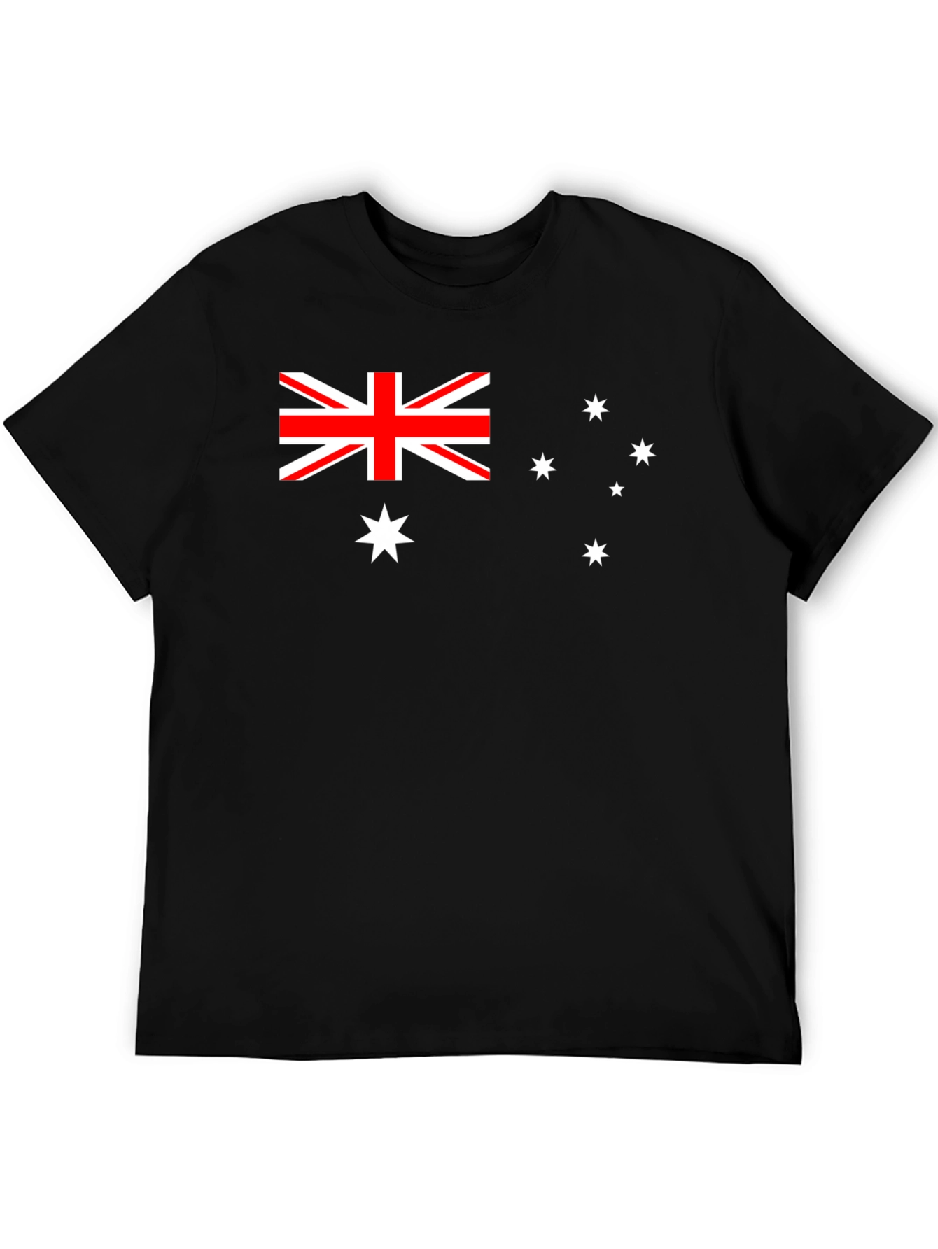 Australia Flag Graphic T-Shirt - Black