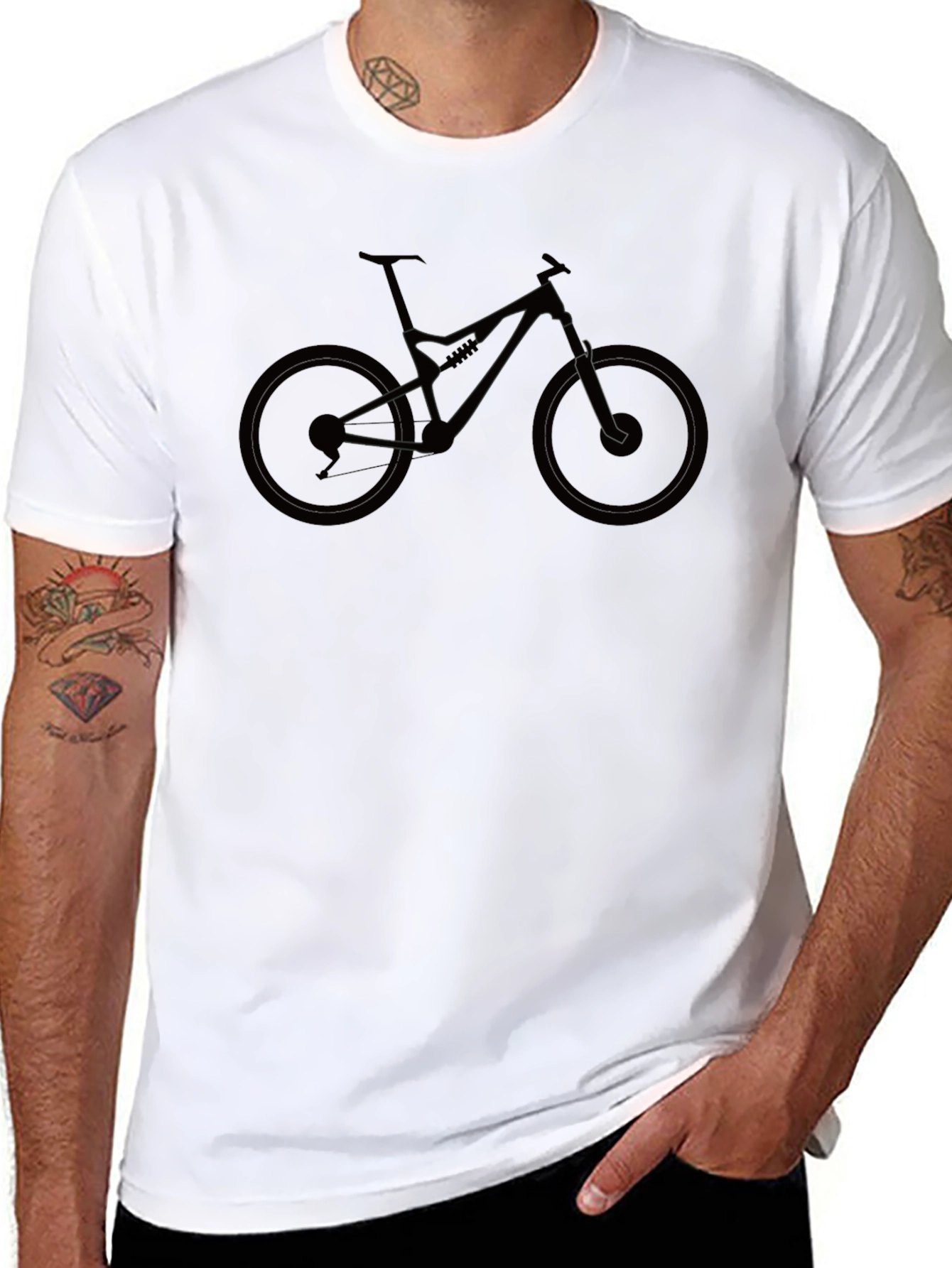 Mountain Bike Graphic Tee - Black