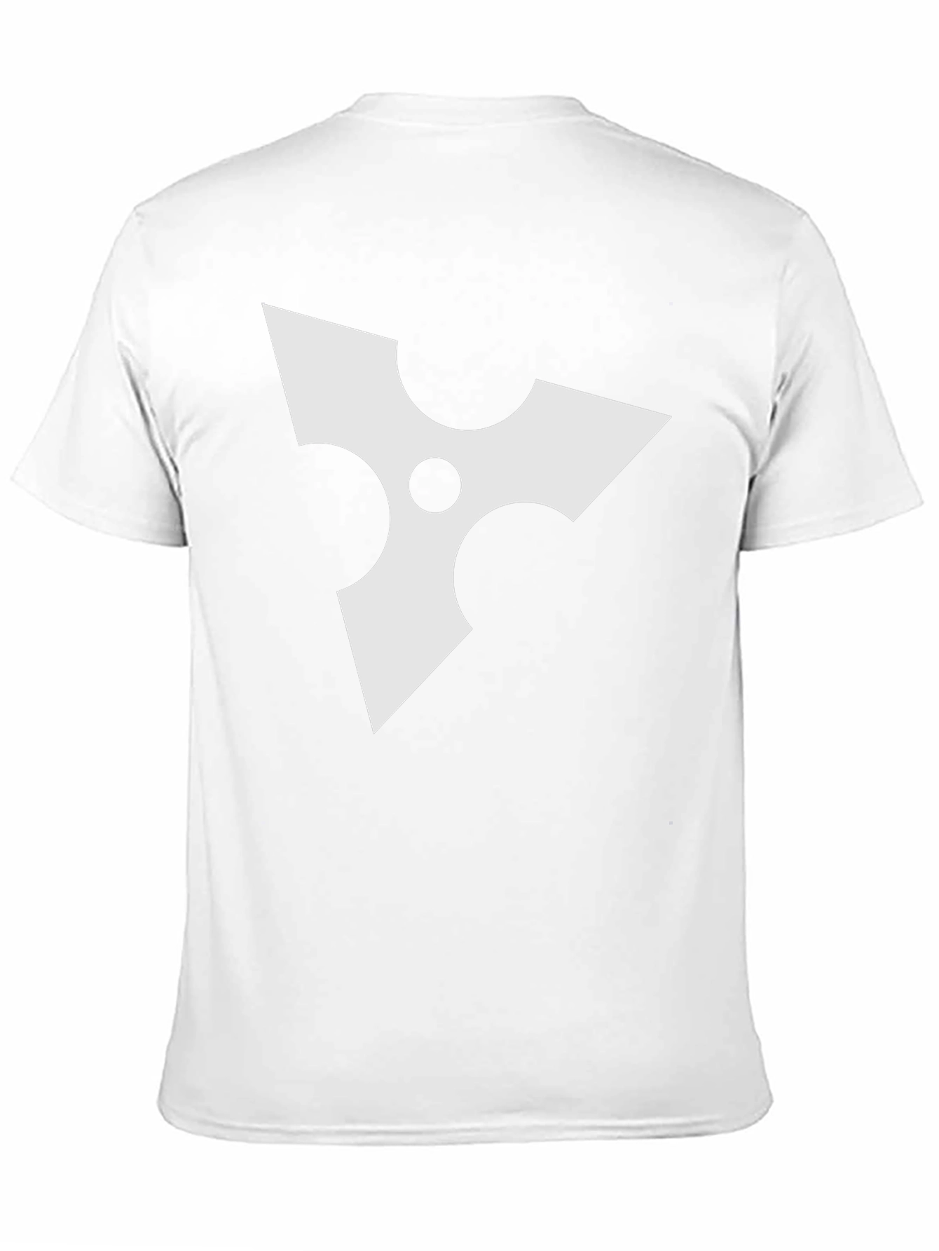 Black Tee with White Ninja Star Graphic