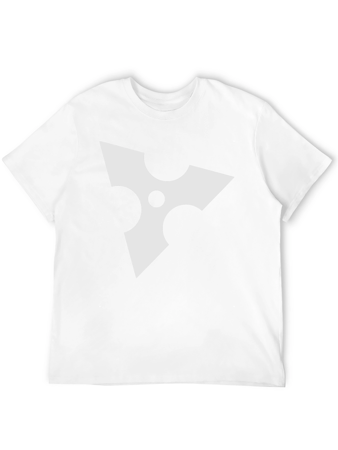 Black Tee with White Ninja Star Graphic