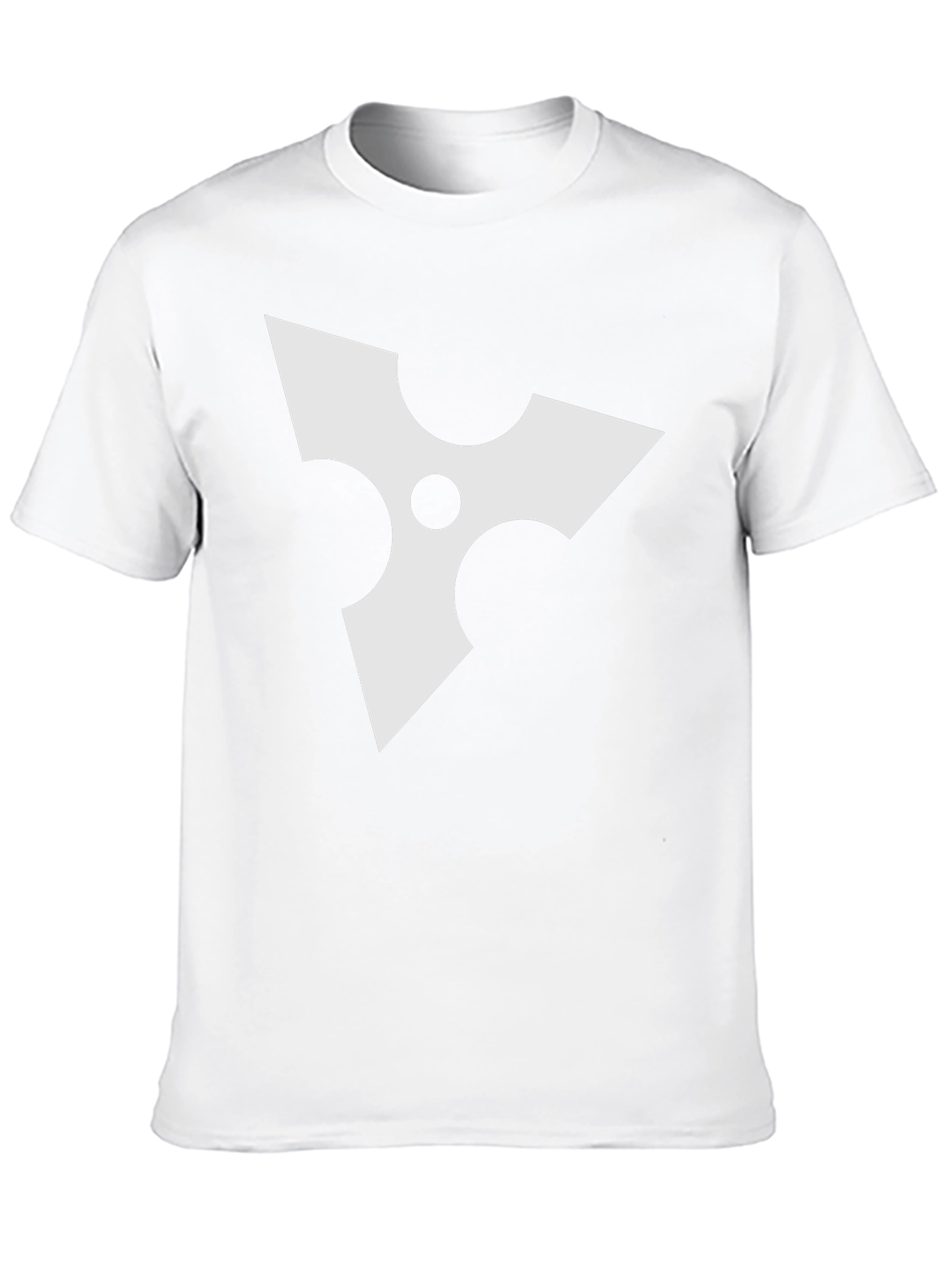 Black Tee with White Ninja Star Graphic