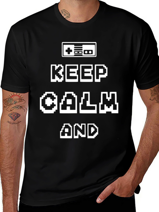 Keep Calm Gamer Black T-Shirt