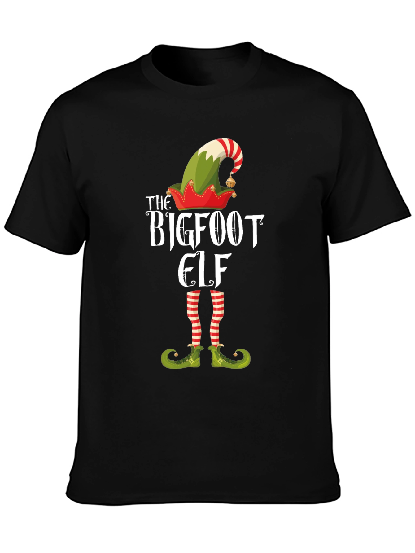 Bigfoot Elf Graphic Tee - Holiday Fun!
