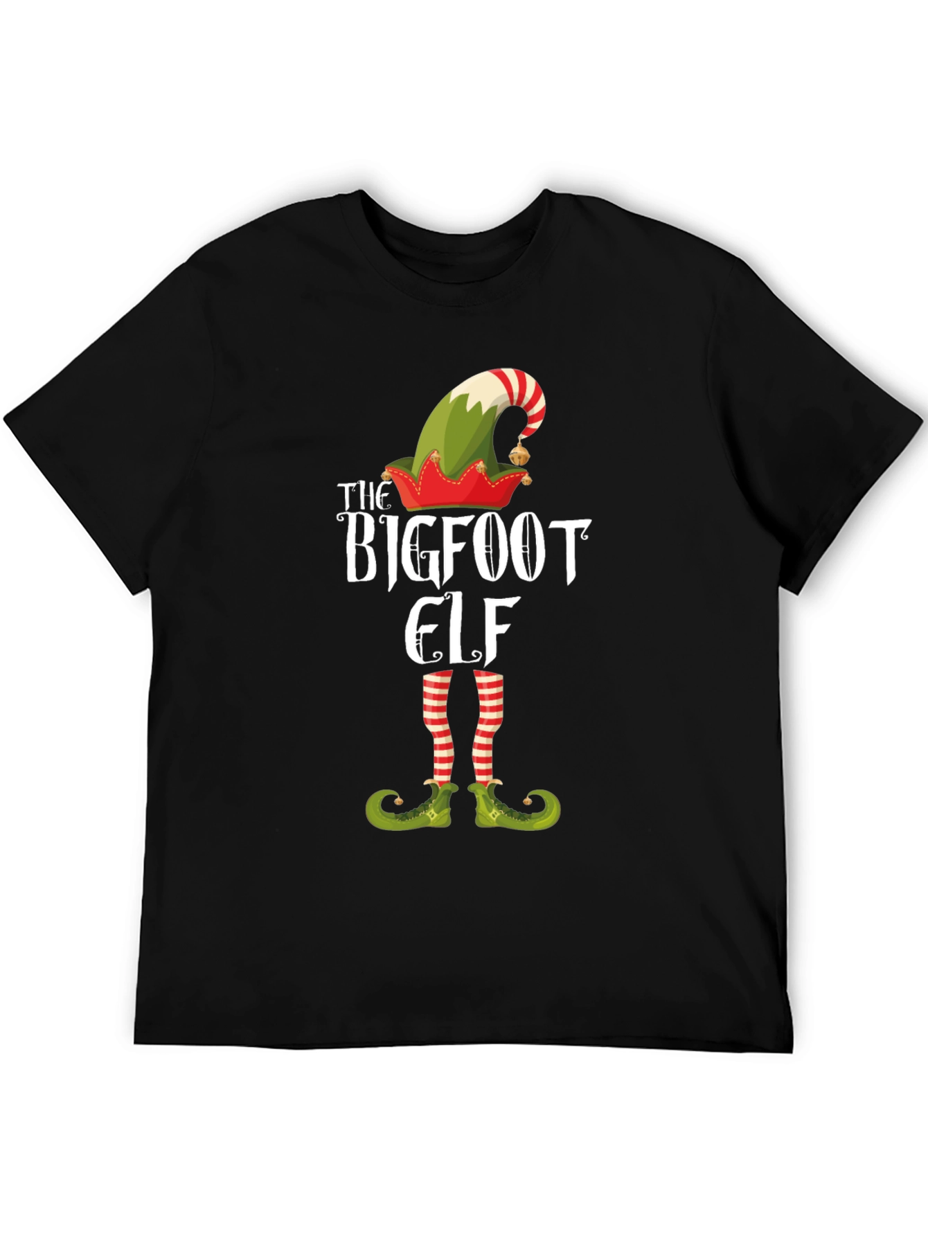 Bigfoot Elf Graphic Tee - Holiday Fun!