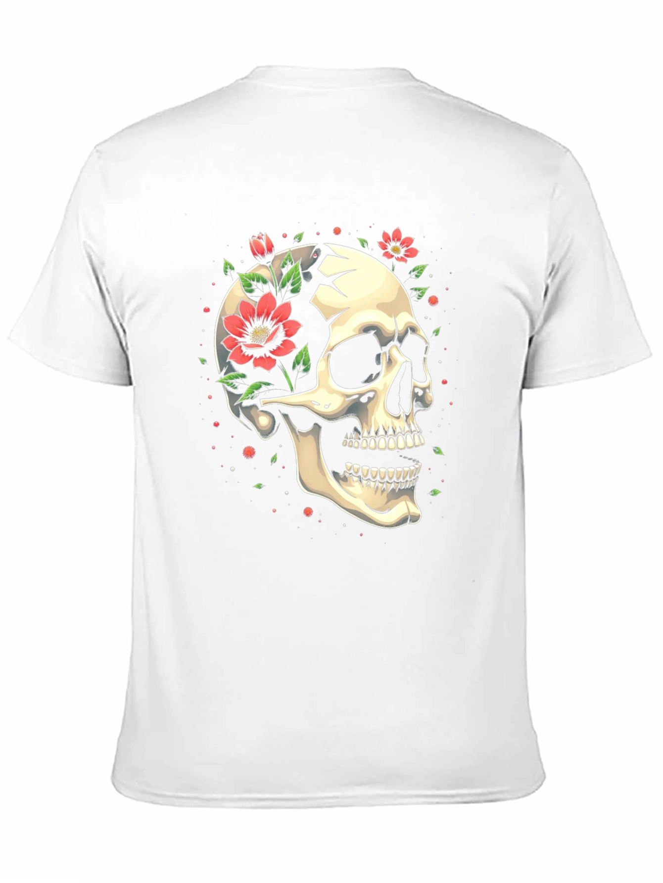 Skull & Floral Graphic Tee