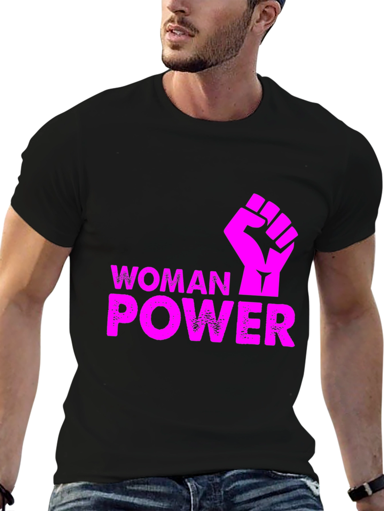 Woman Power Fist T-Shirt - Empowering Graphic Tee