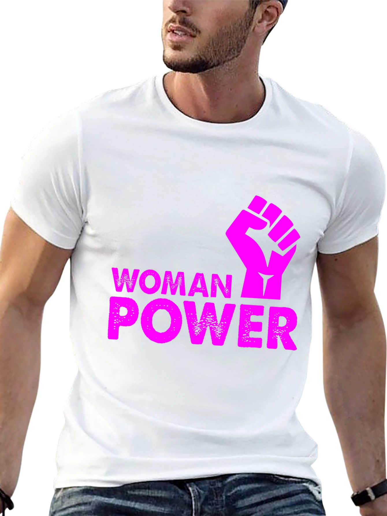 Woman Power Fist T-Shirt - Empowering Graphic Tee